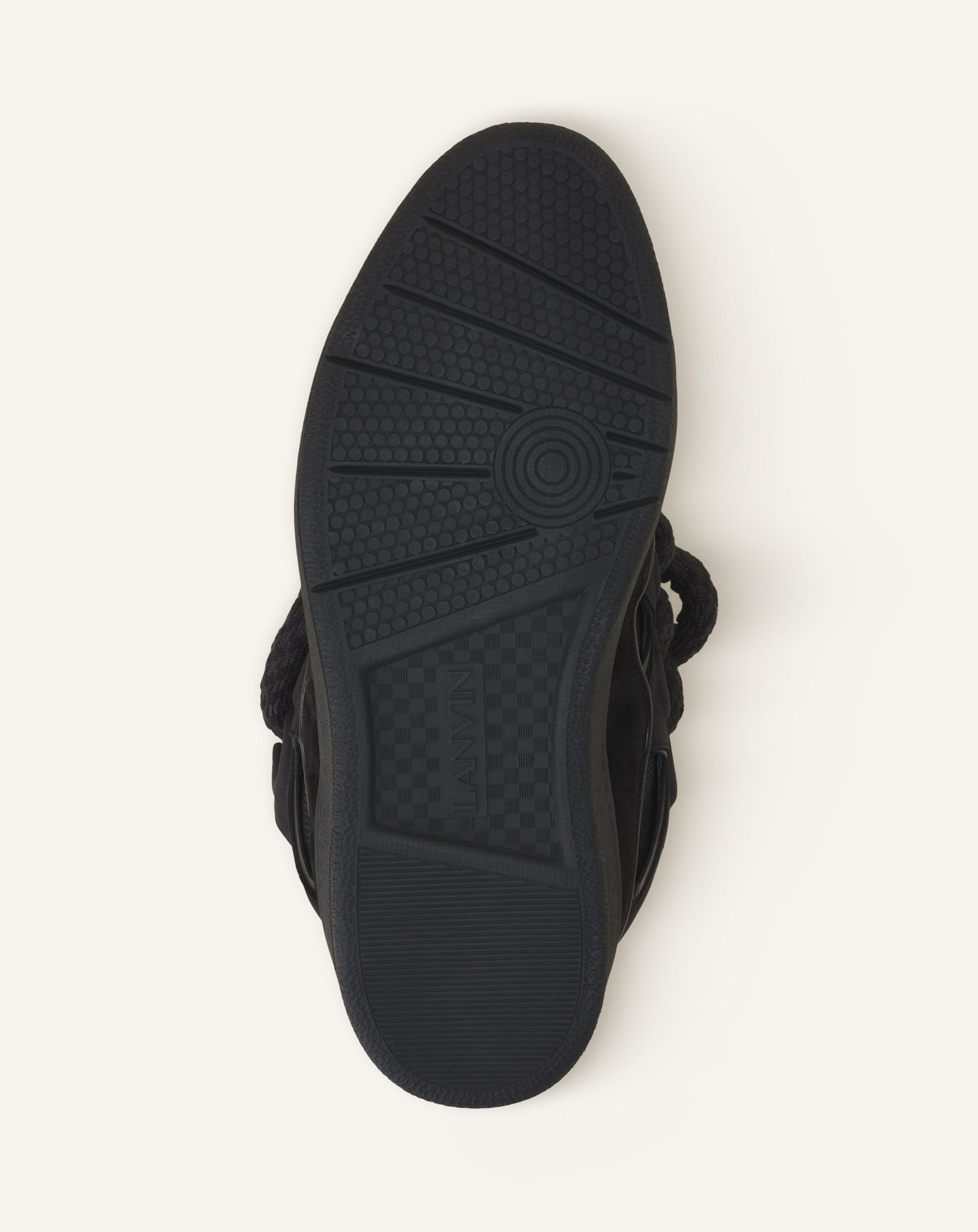 BLACK CURB SNAKE SNEAKERS IN LEATHER