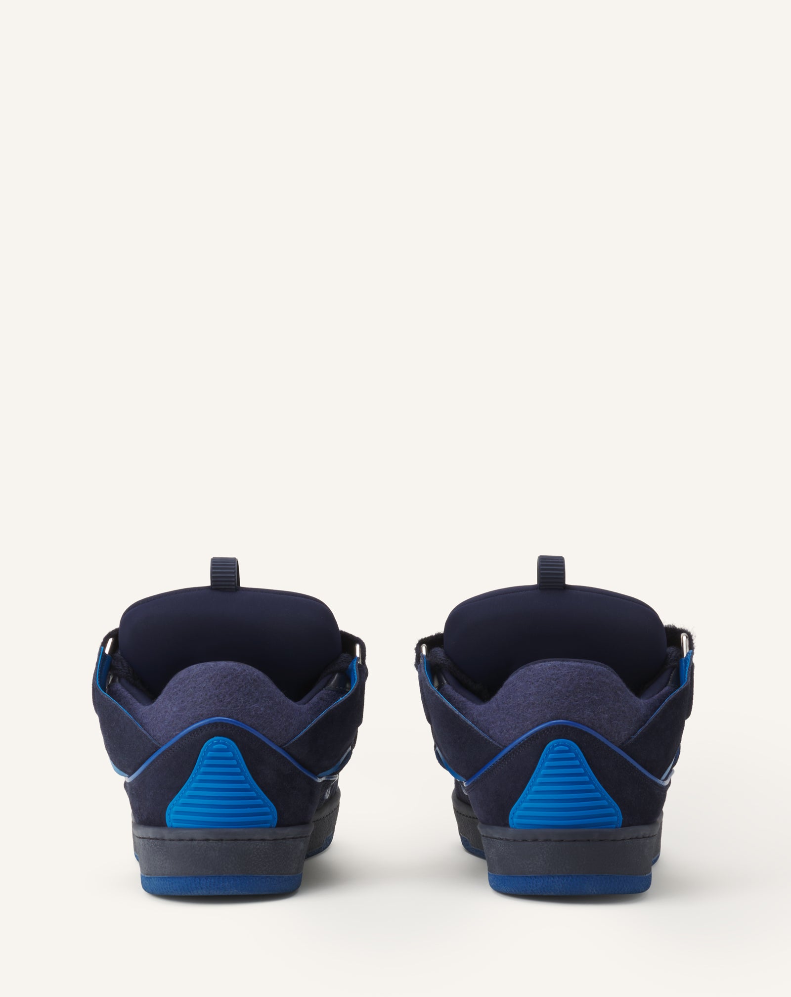 BLUE CURB SNEAKERS IN FELT