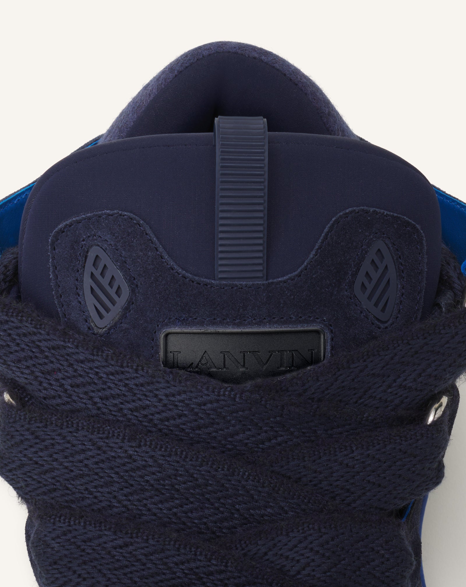 BLUE CURB SNEAKERS IN FELT
