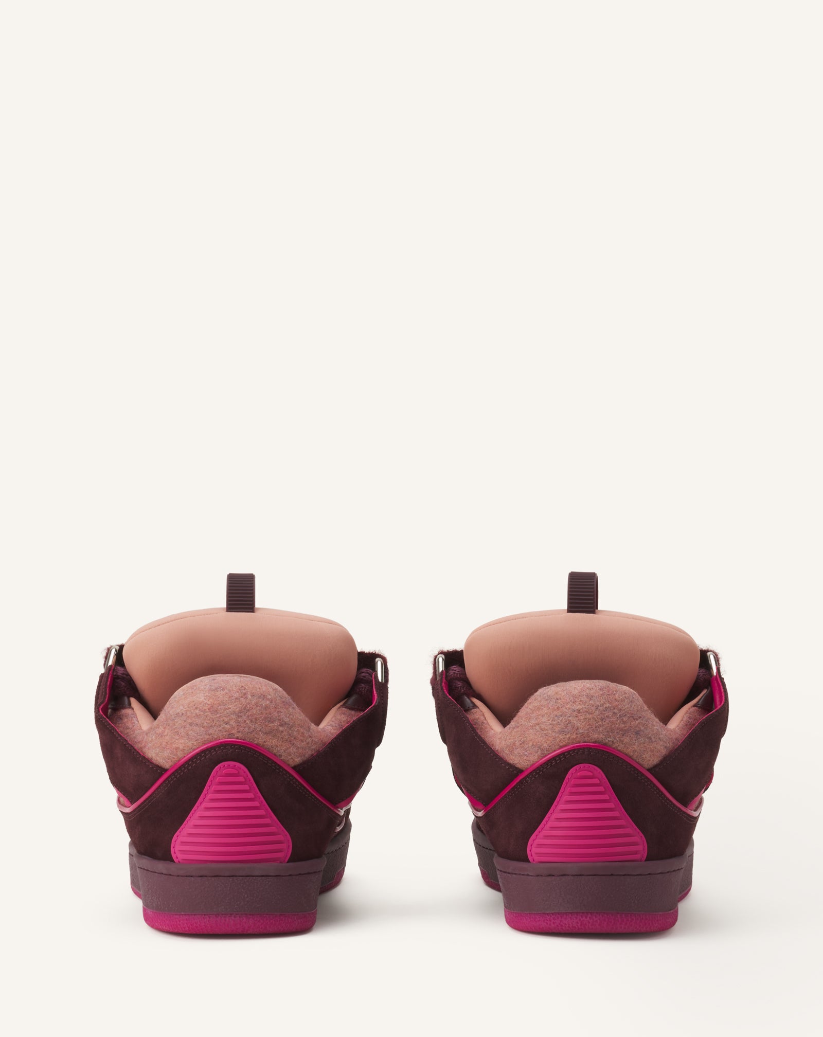 PINK CURB SNEAKERS IN FELT