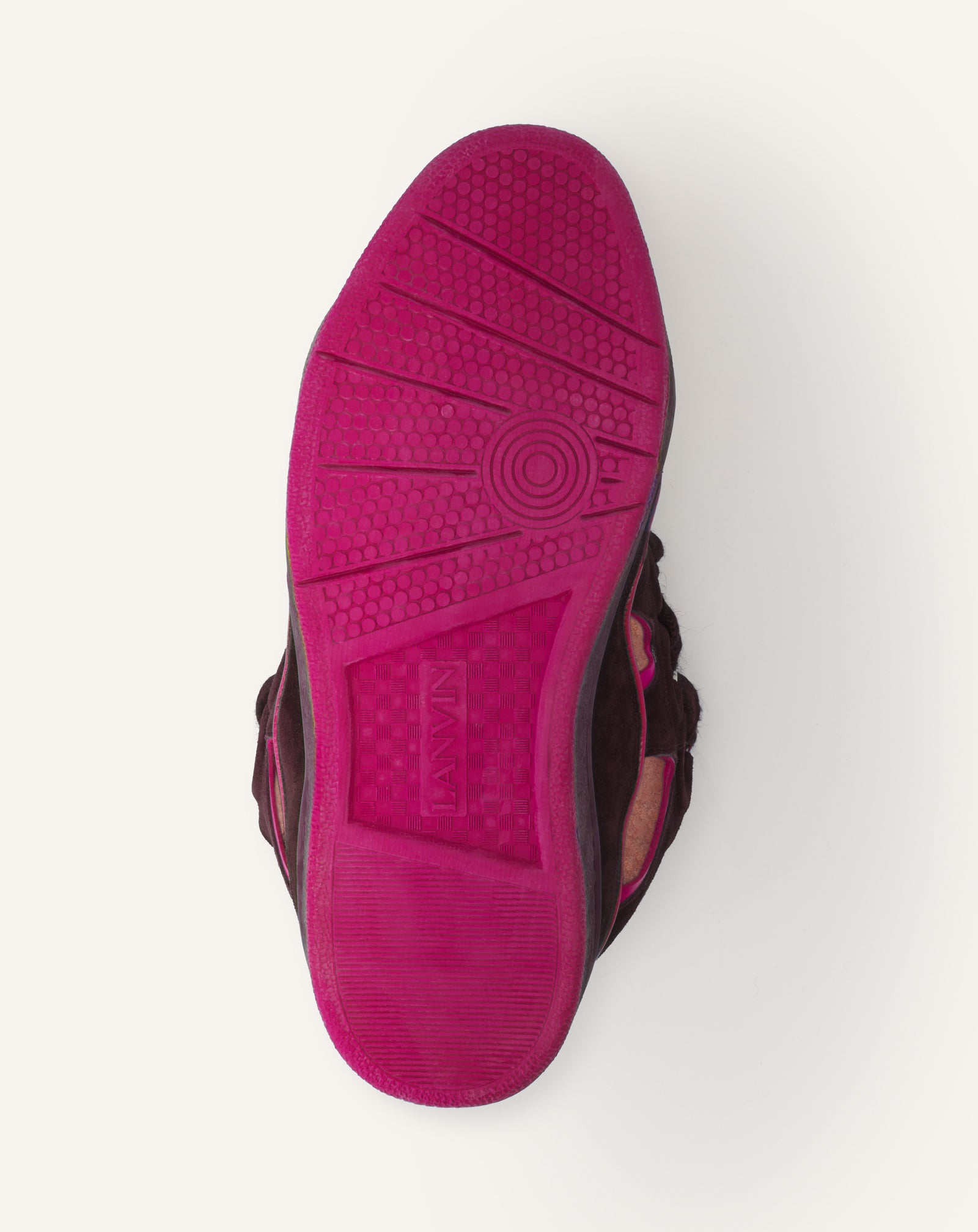 PINK CURB SNEAKERS IN FELT