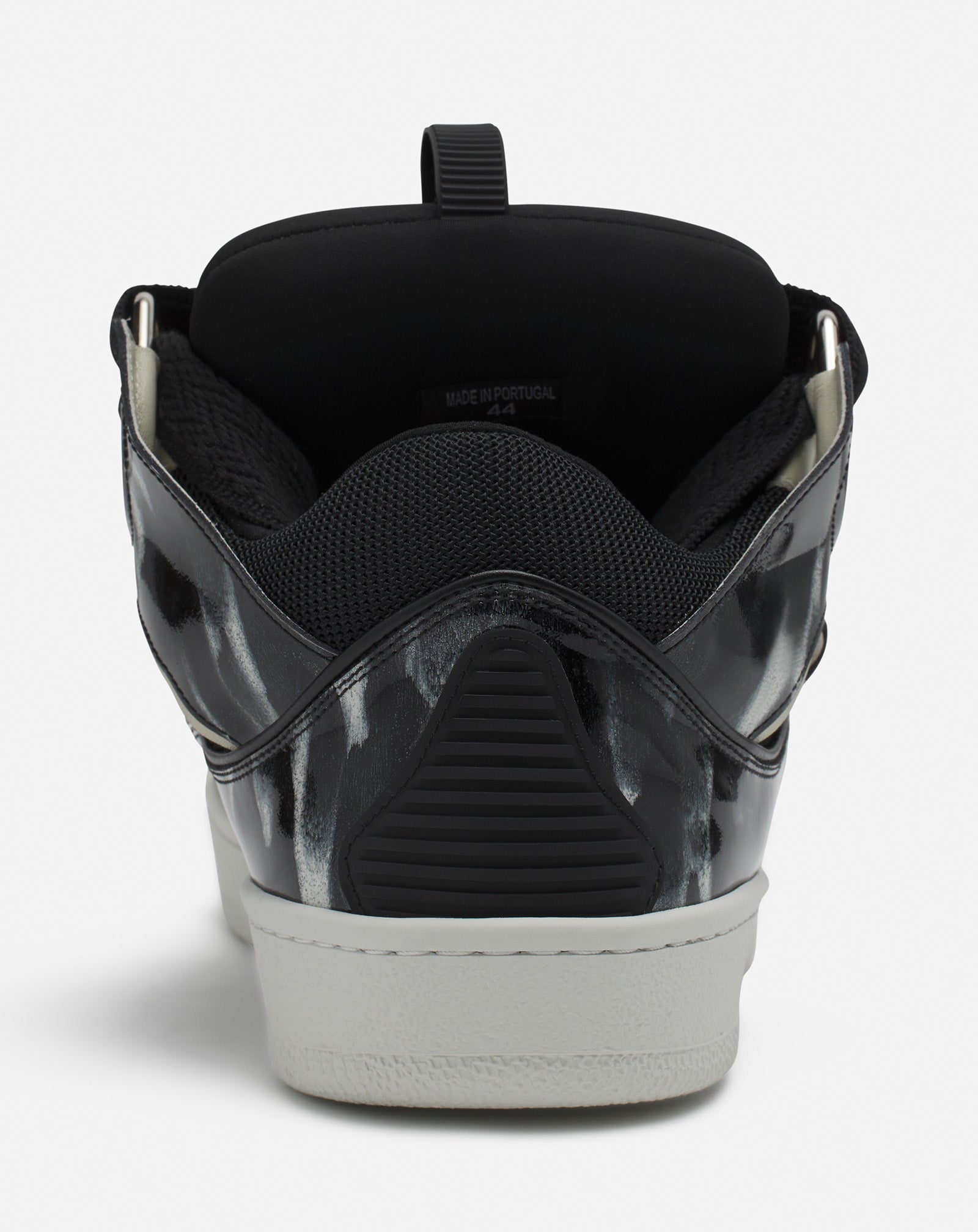 CURB LEATHER SNEAKERS WITH SPARKLES