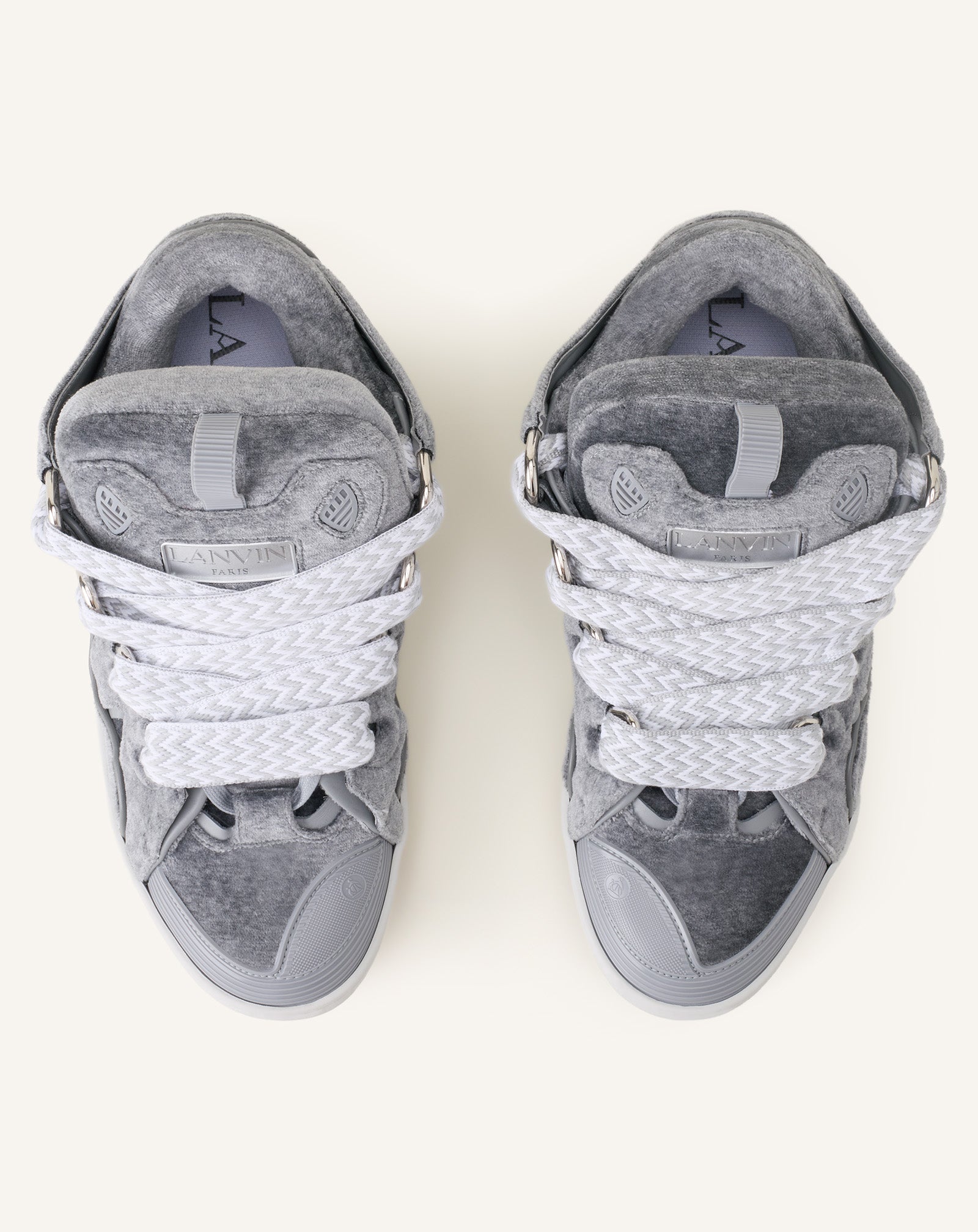 Curb Sneakers En Jersey Grey | Lanvin