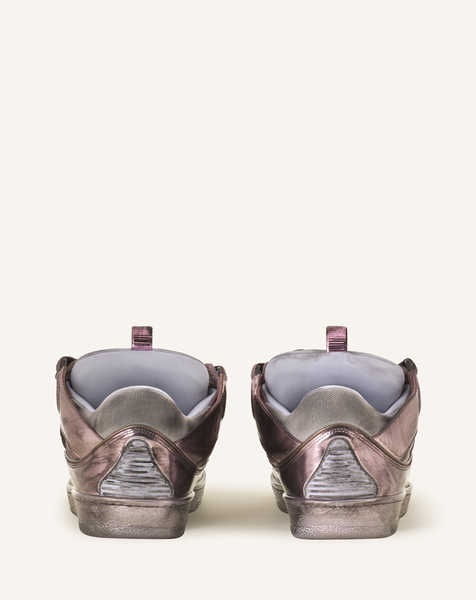 PINK CURB SNEAKERS IN METALLIC TECHNICAL FABRIC