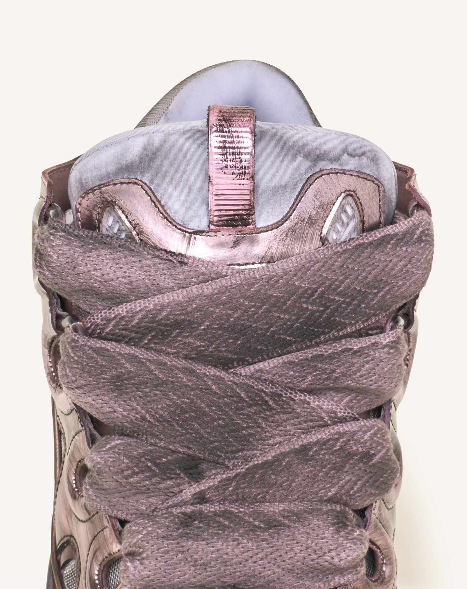 PINK CURB SNEAKERS IN METALLIC TECHNICAL FABRIC