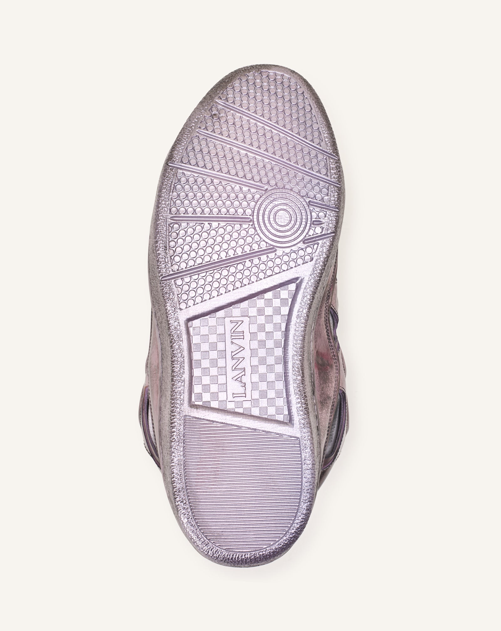 PINK CURB SNEAKERS IN METALLIC TECHNICAL FABRIC
