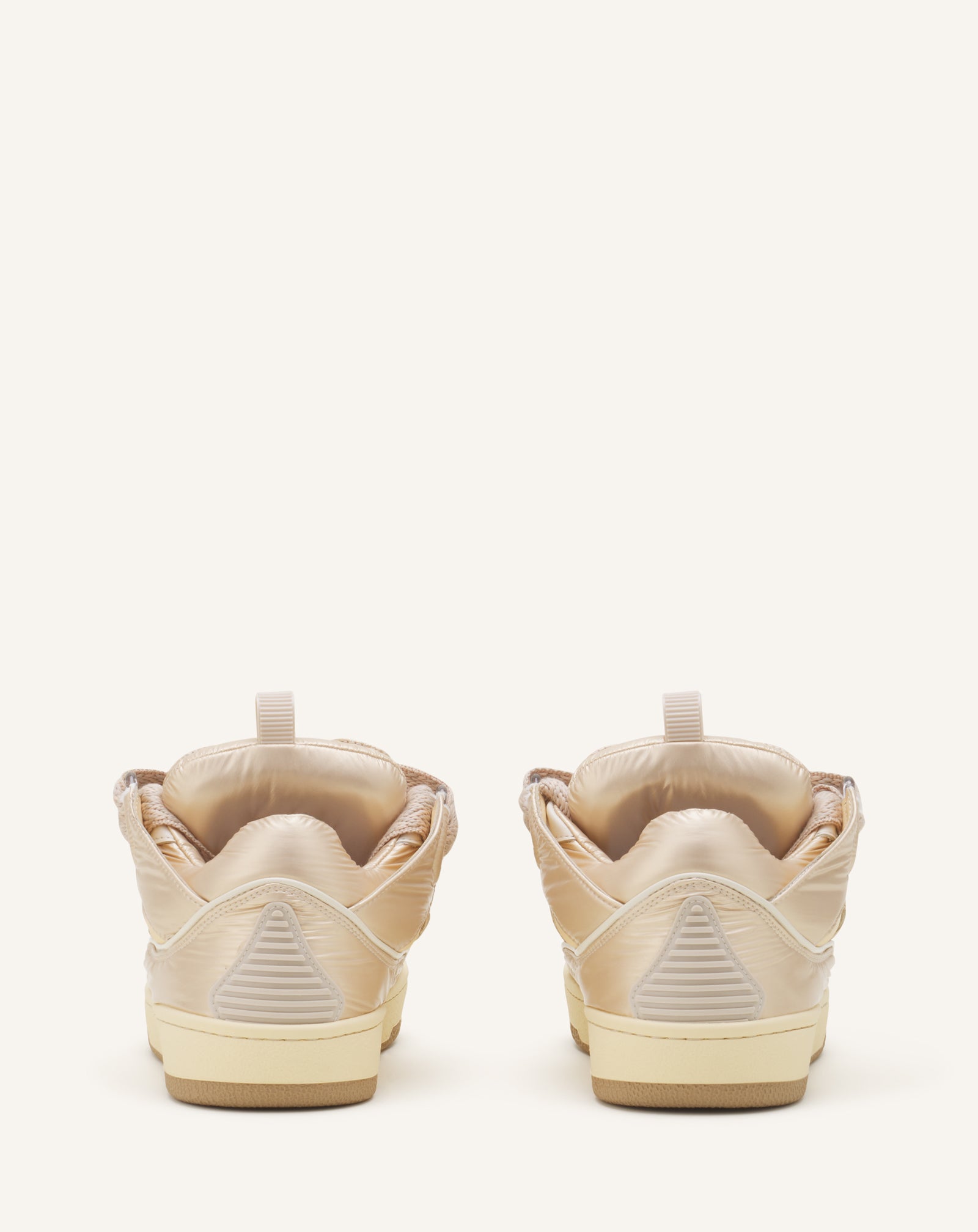 YELLOW CURB SNEAKERS IN NYLON