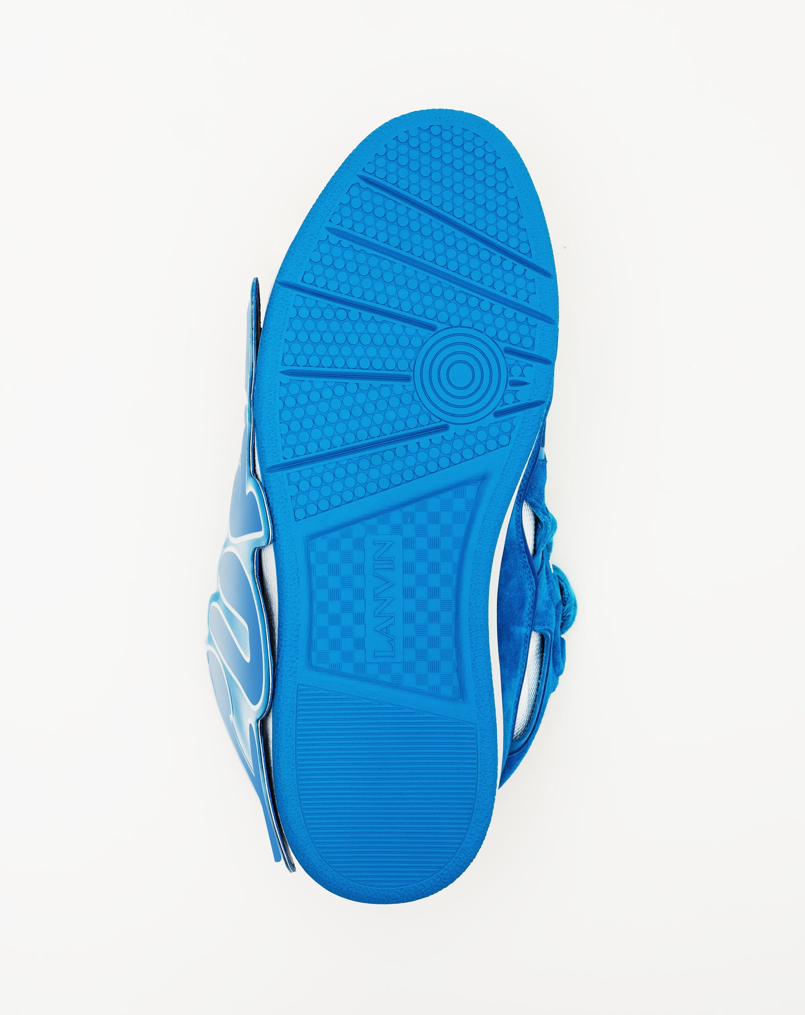 LANVIN スニーカー 43 水色 Blue Curb Patch Sneakers In Leather | Lanvin
