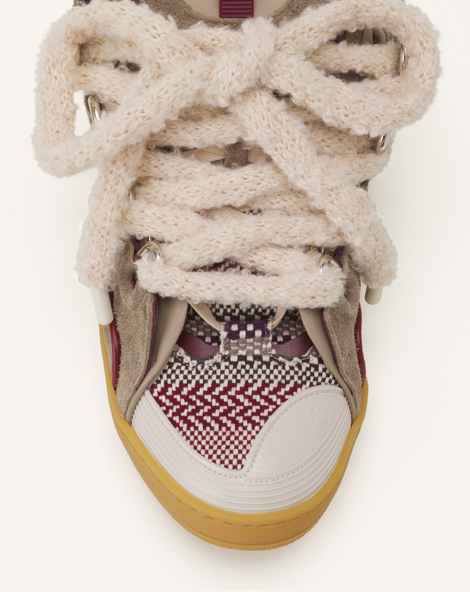 CURB SUEDE SNEAKERS WITH MESH LACES