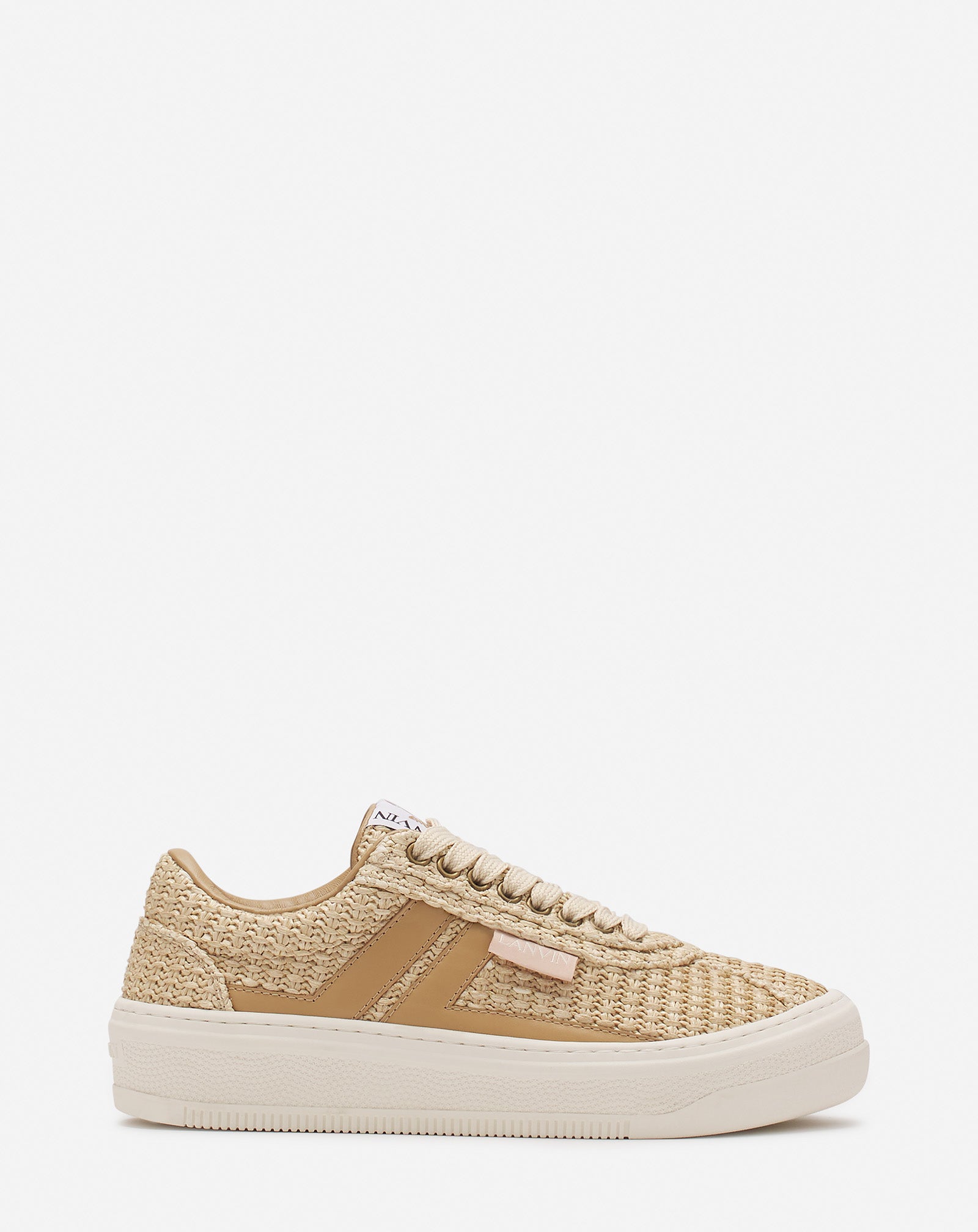 LANVIN CASH RAFFIA SNEAKERS FU-SKLK09-RACA-P256535