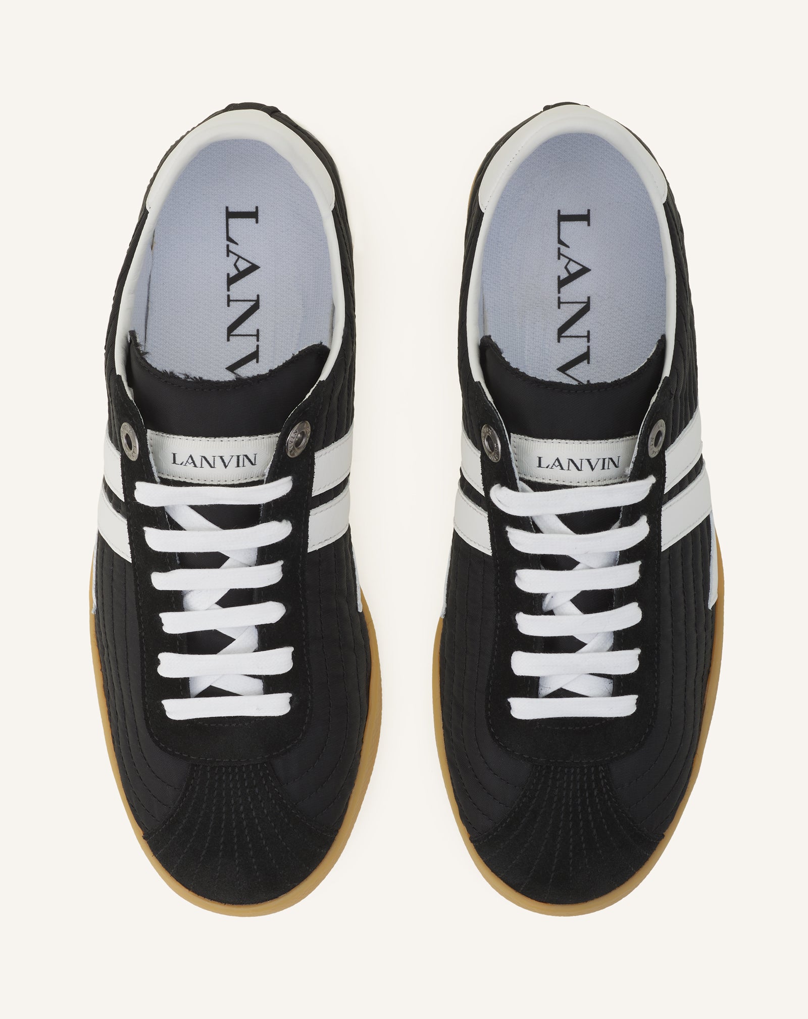 Black Glen 2.0 Sneakers In Nylon | Lanvin