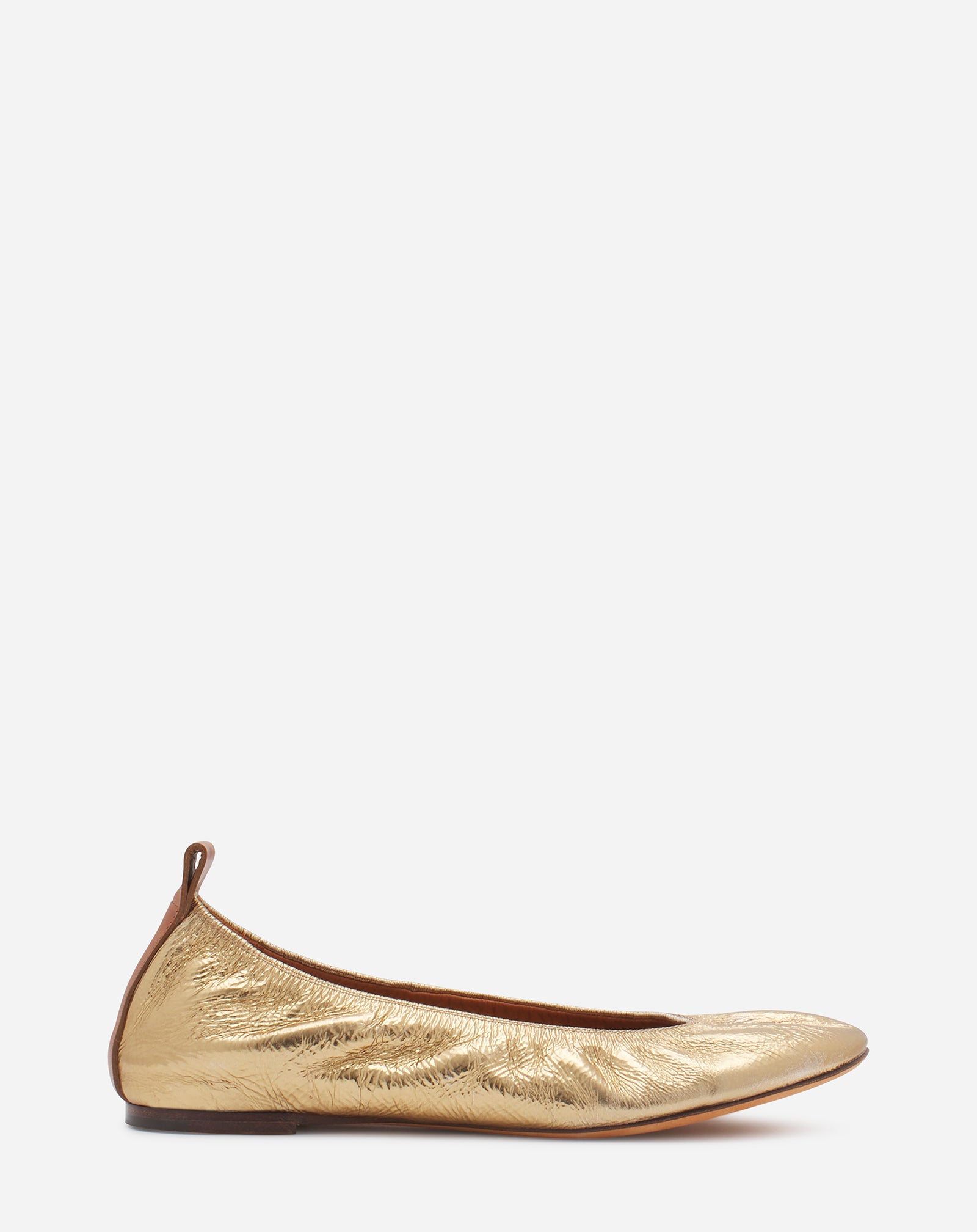 THE BALLERINA FLAT IN METALLIC LEATHER FW-BAMB02-META-P24M136