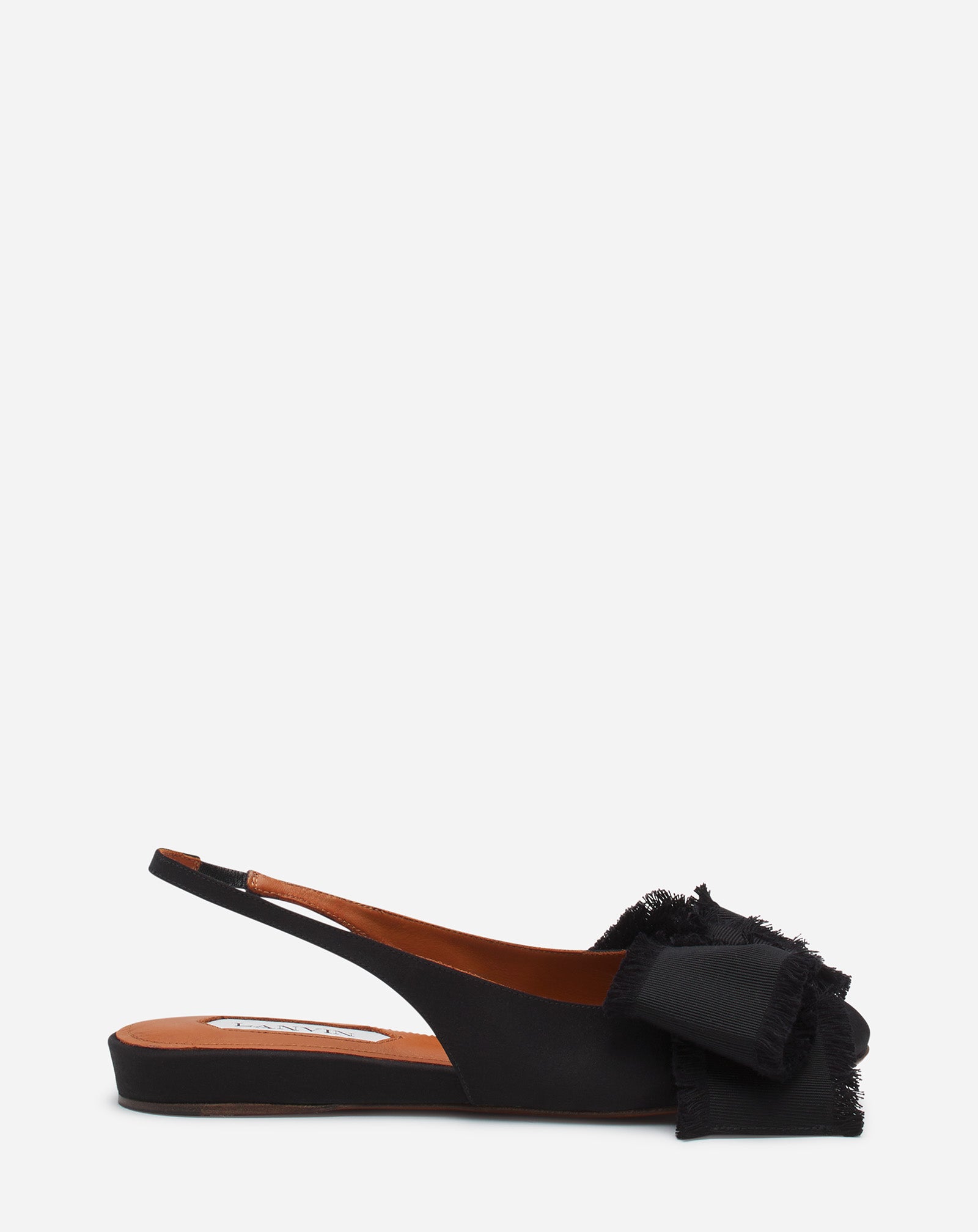 SLINGBACK BALLERINA FLAT IN SATIN FW-FSMA02-SATN-A241037