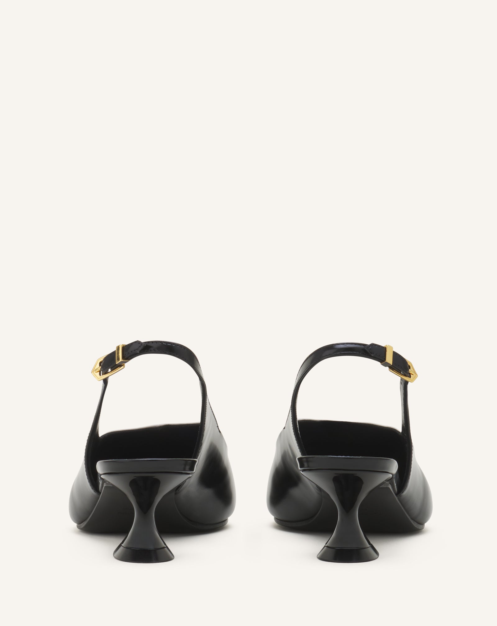 GREY SERENADE SLINGBACK IN LEATHER