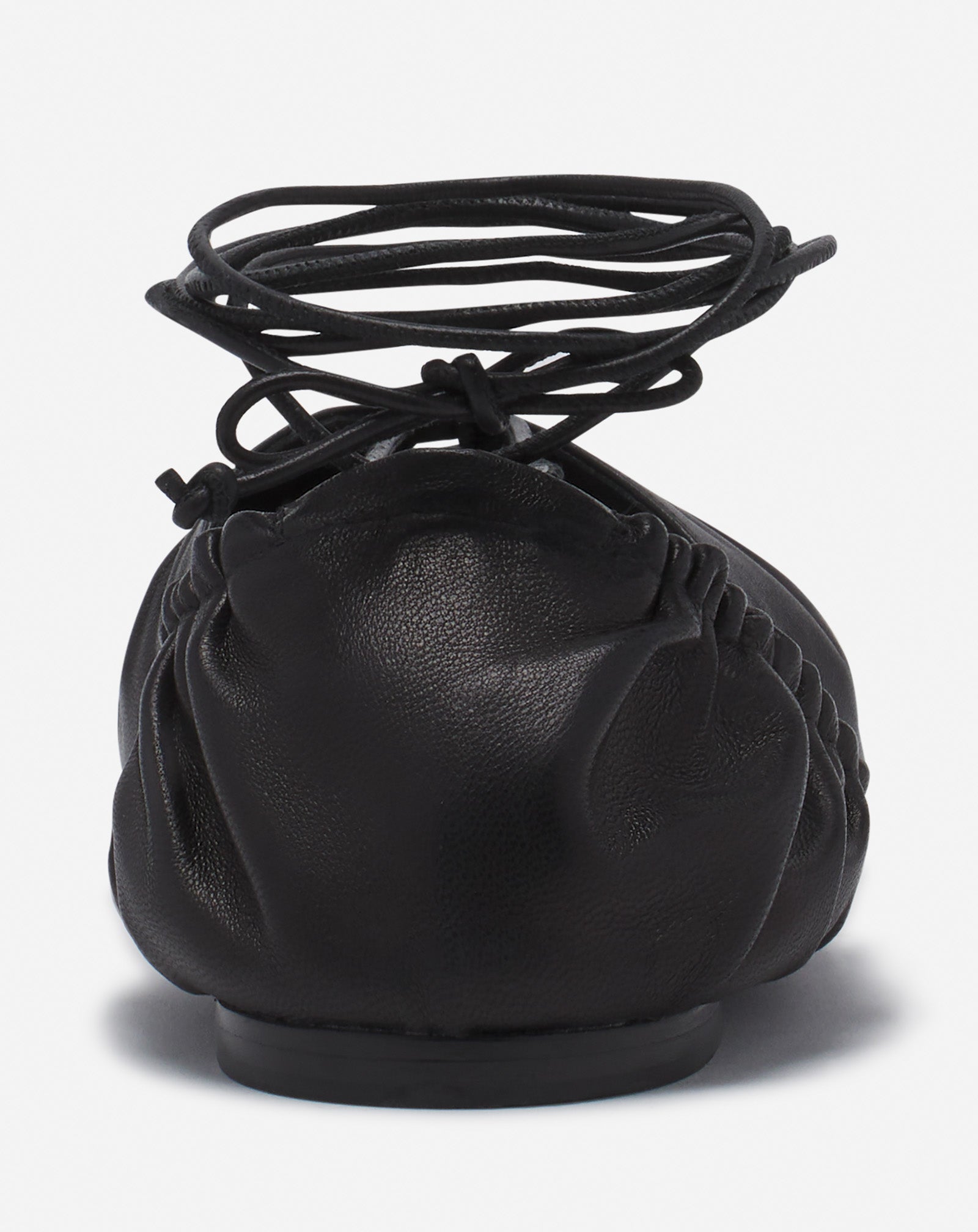 MESURE LACE-UP LEATHER BALLERINA