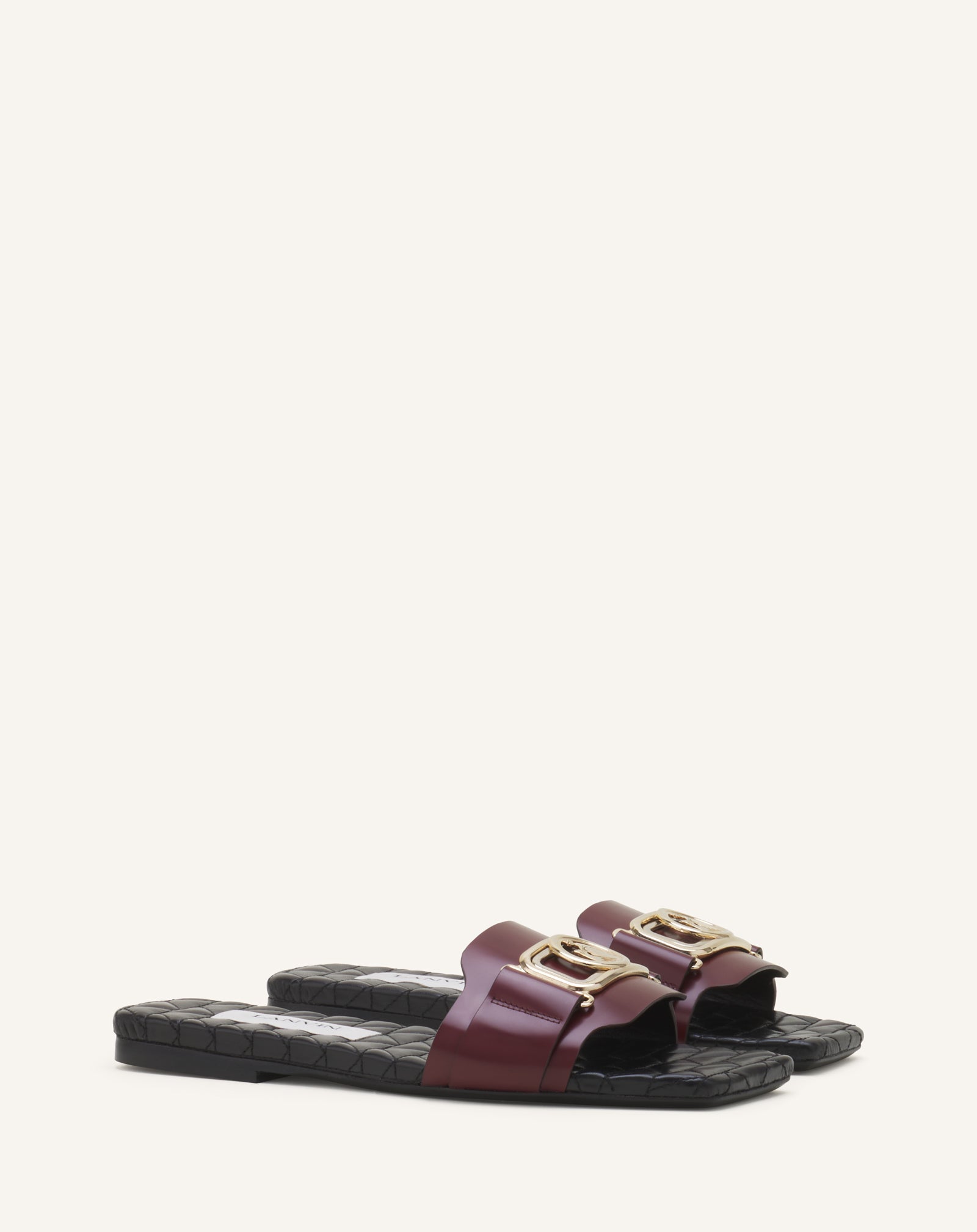 BROWN MOTHER & DAUGHTER FLAT MULE