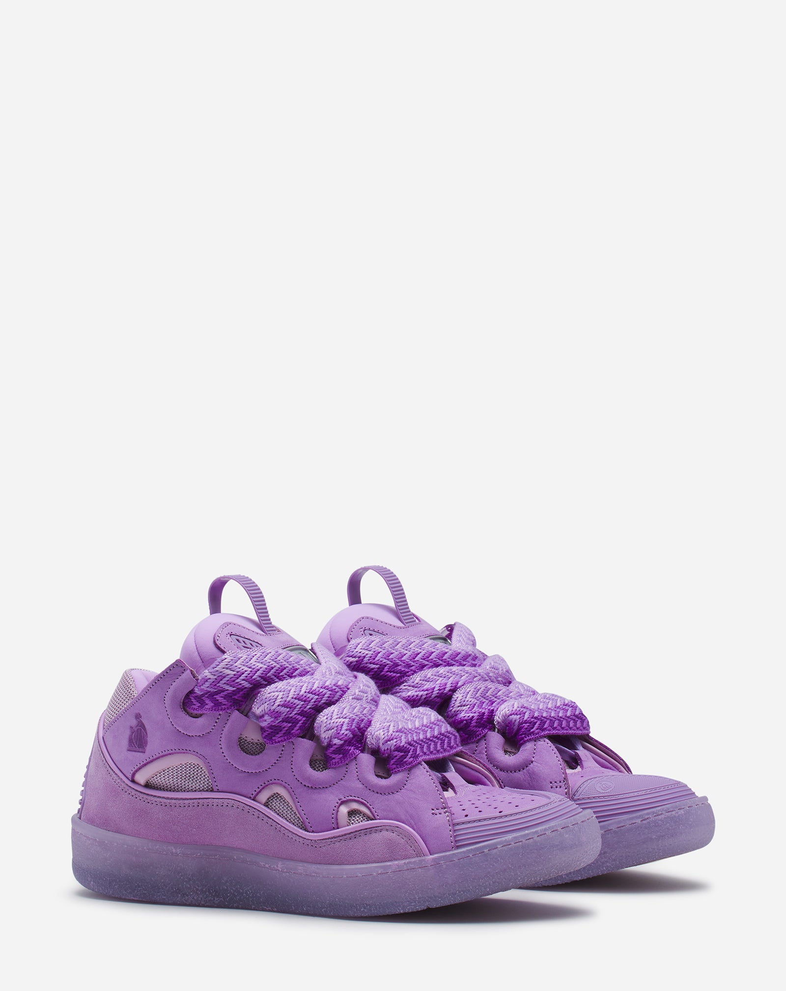 LEATHER CURB SNEAKERS