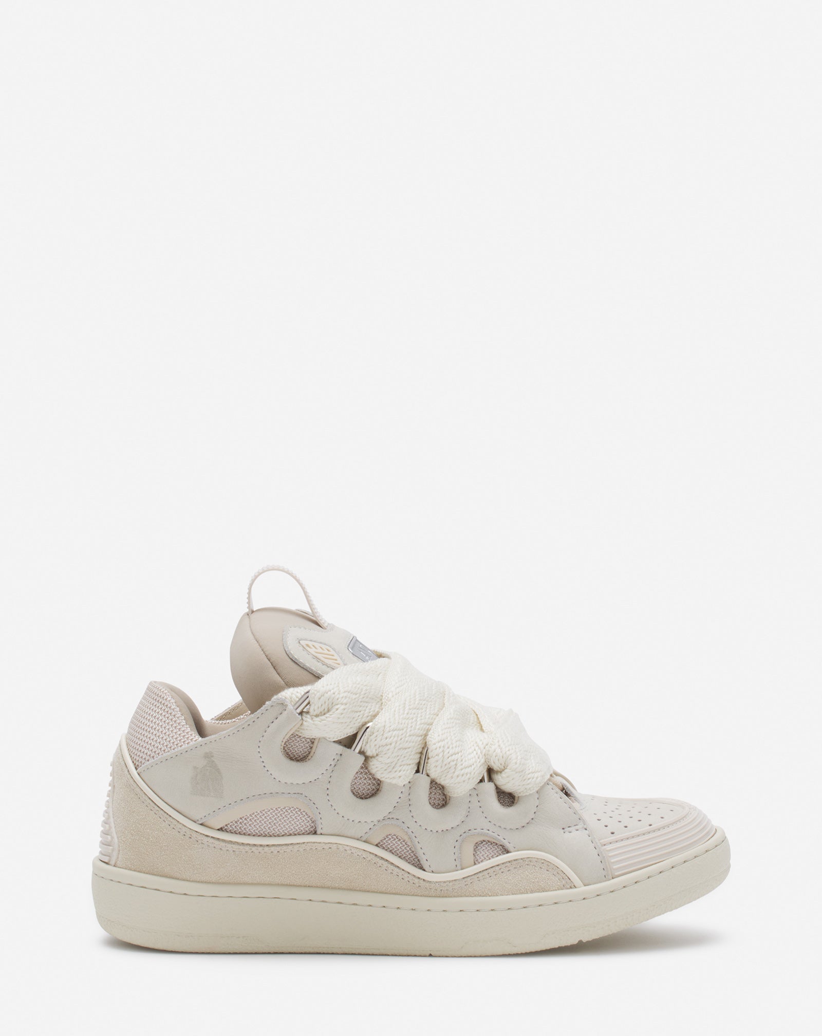 LEATHER CURB SNEAKERS
