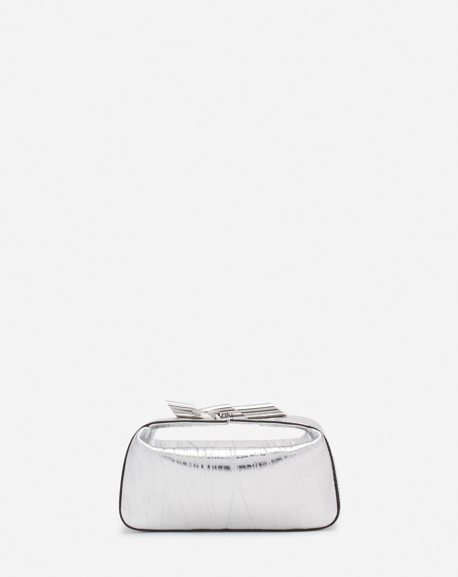 HAUTE SÉQUENCE CLUTCH BAG IN METALLIC LEATHER