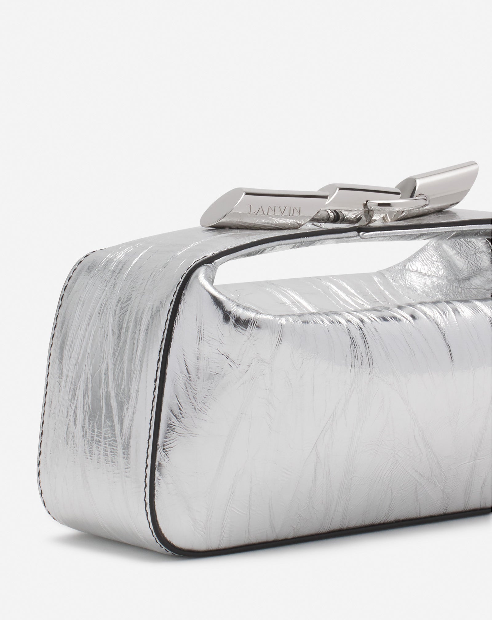 HAUTE SÉQUENCE CLUTCH BAG IN METALLIC LEATHER