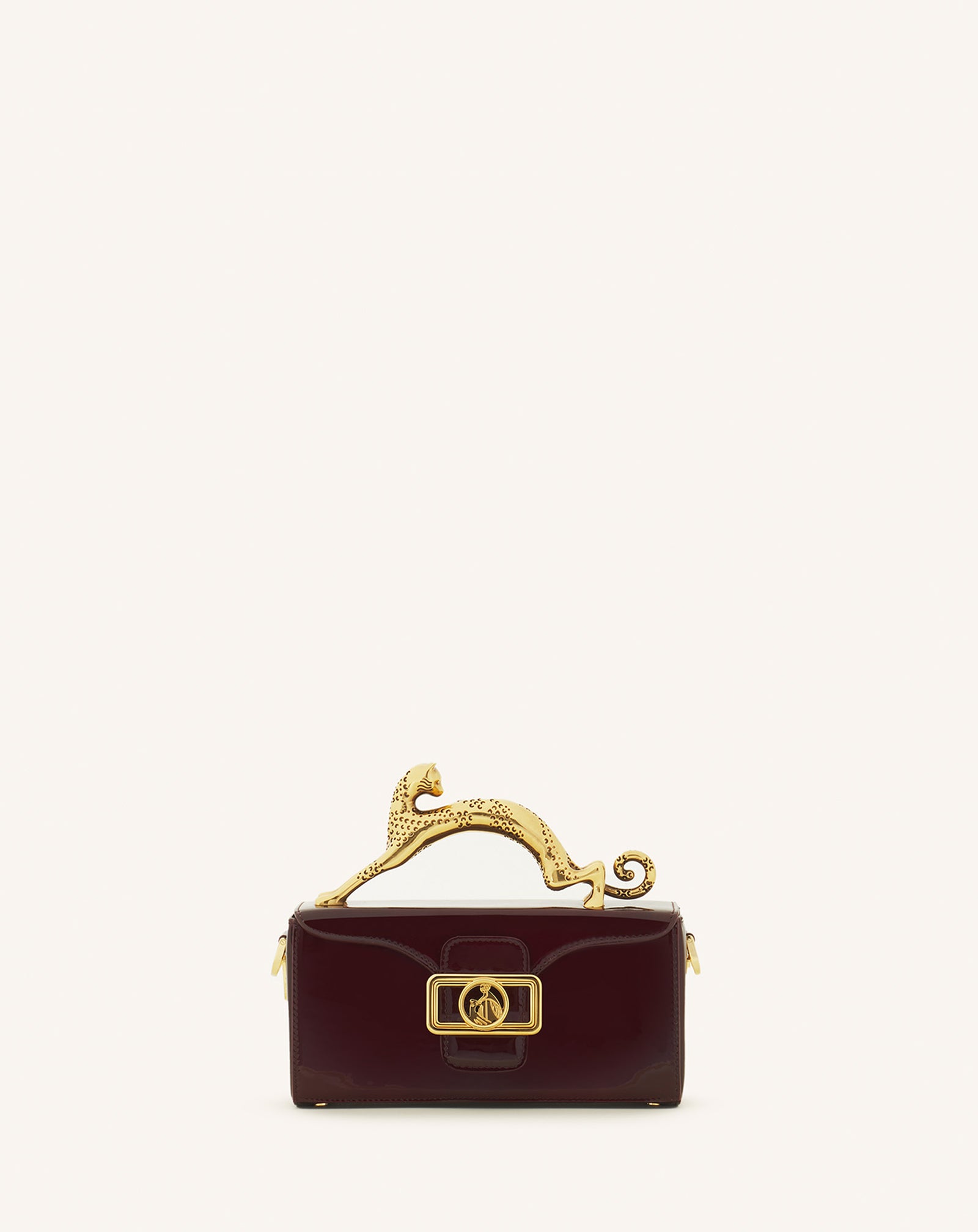 PENCIL CAT NANO PATENT LEATHER BAG