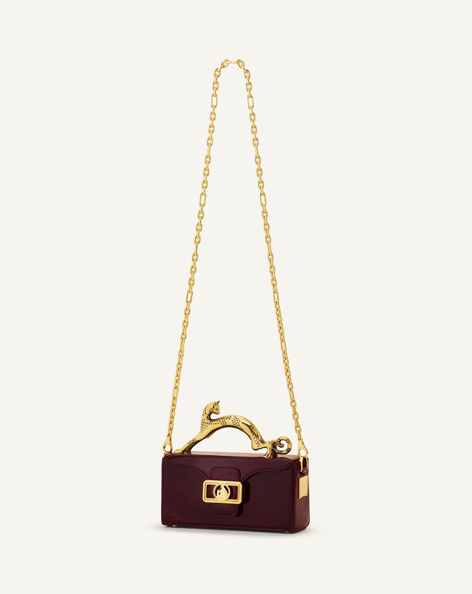 PENCIL CAT NANO PATENT LEATHER BAG