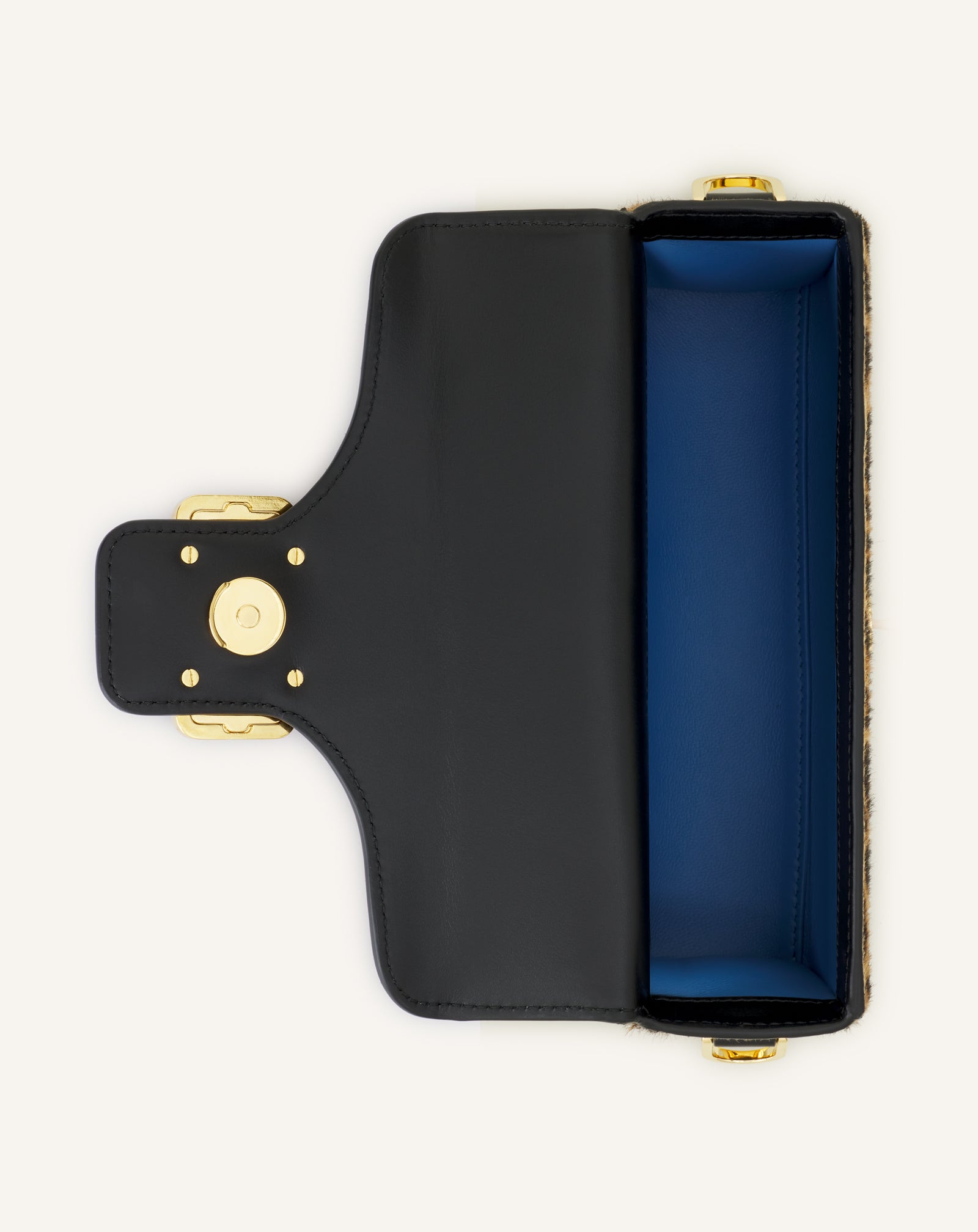 BEIGE NANO PENCIL CAT BAG IN LEOPARD PRINT