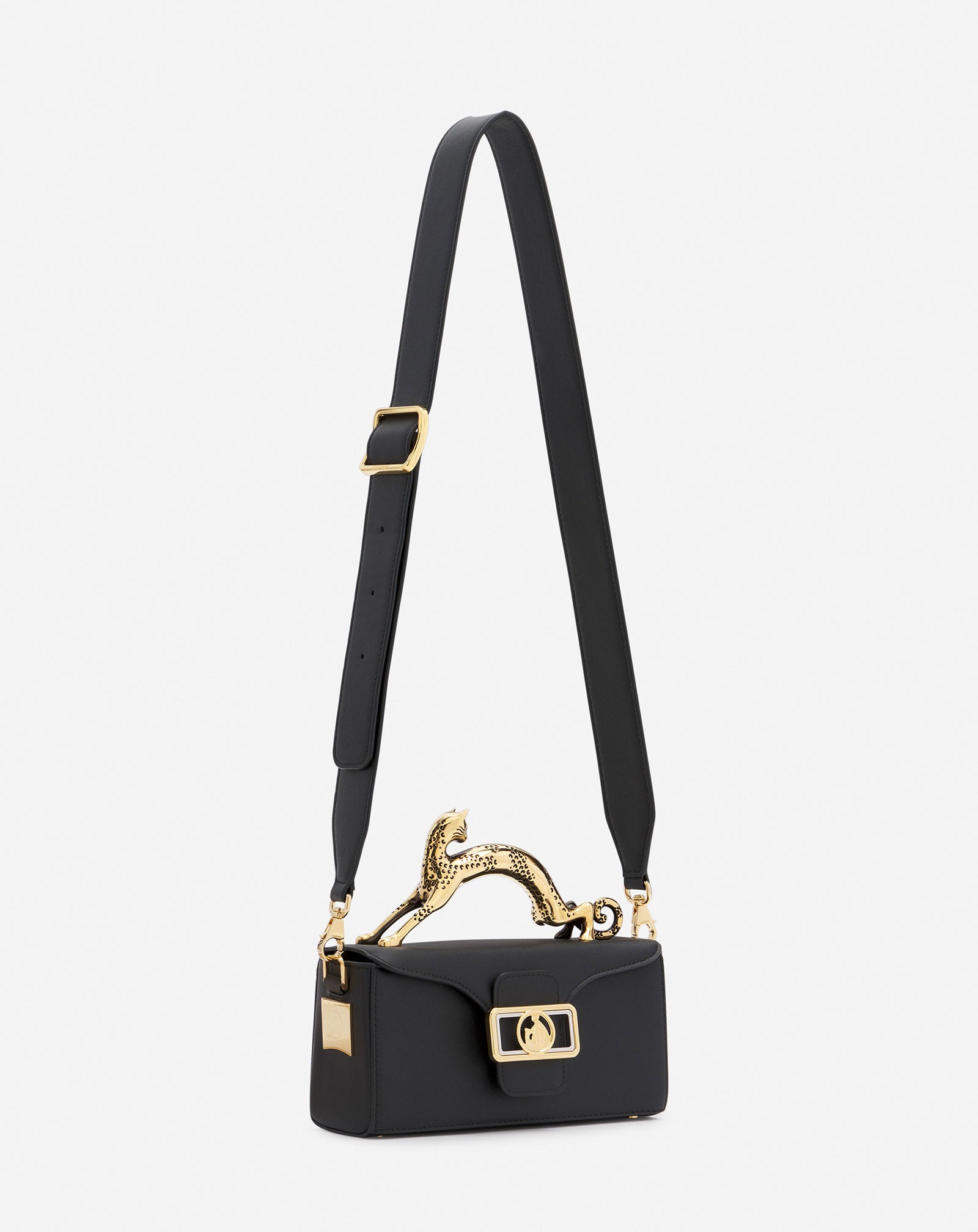 NANO PENCIL CAT LEATHER BAG