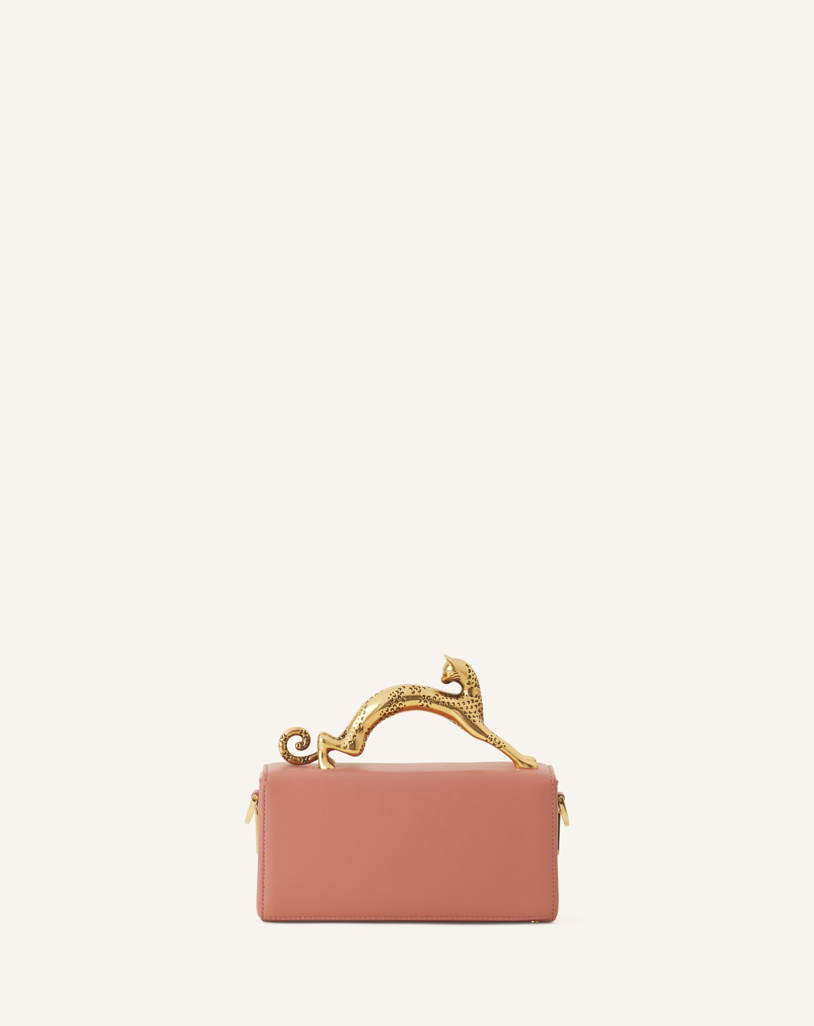 PINK PENCIL CAT NANO BAG IN LEATHER