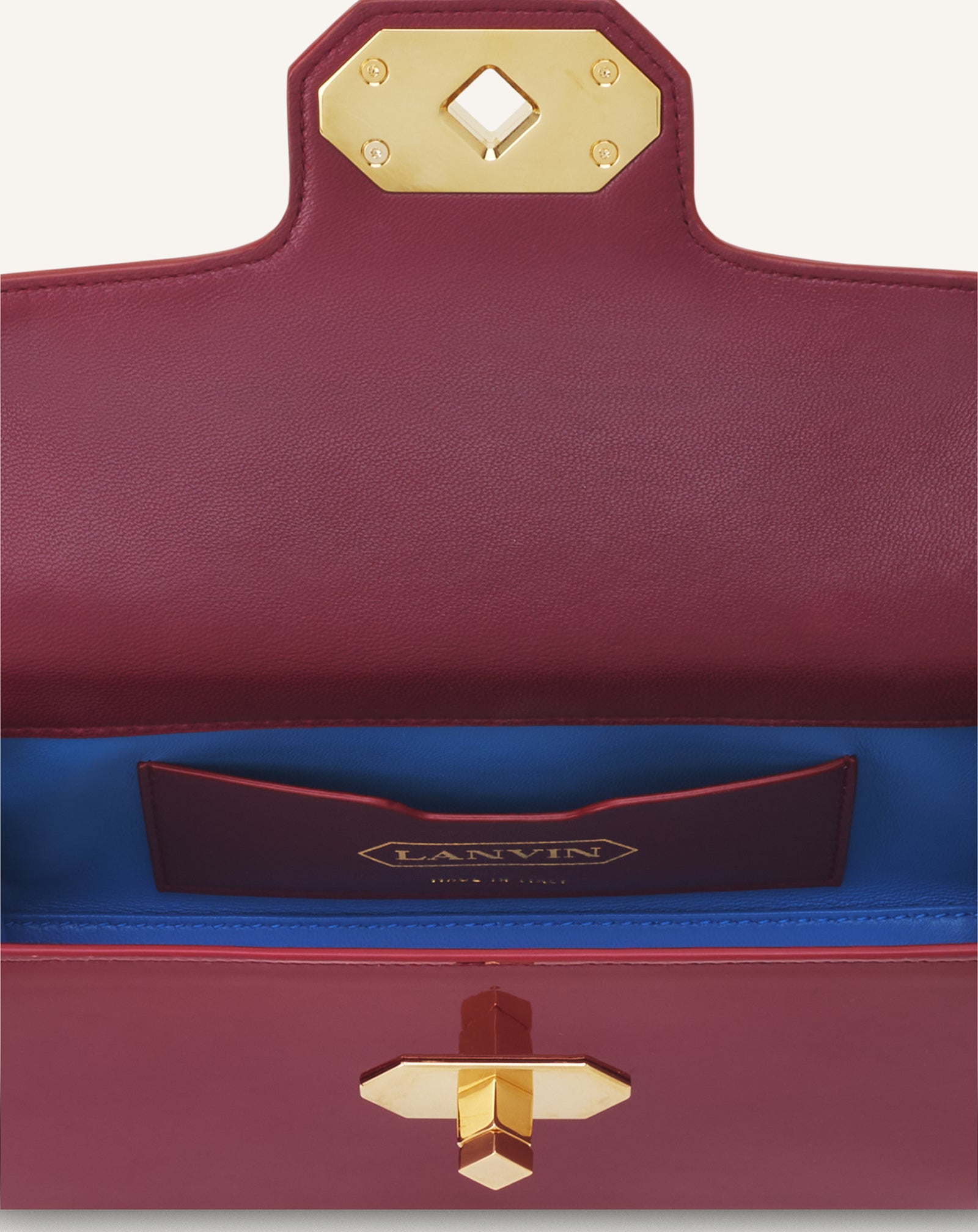 RED PENCIL CAT NANO BAG IN PATENT LEATHER