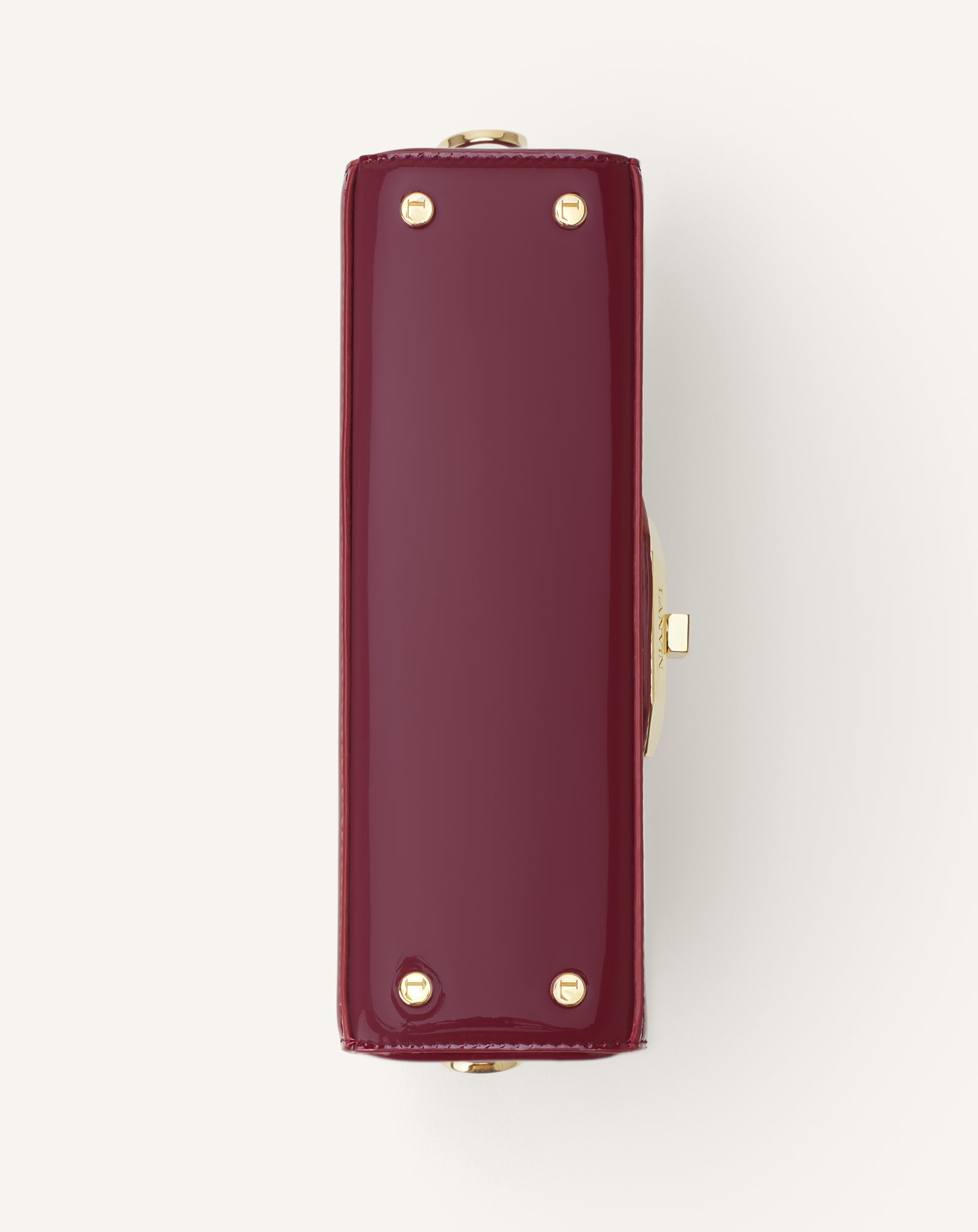 RED PENCIL CAT NANO BAG IN PATENT LEATHER
