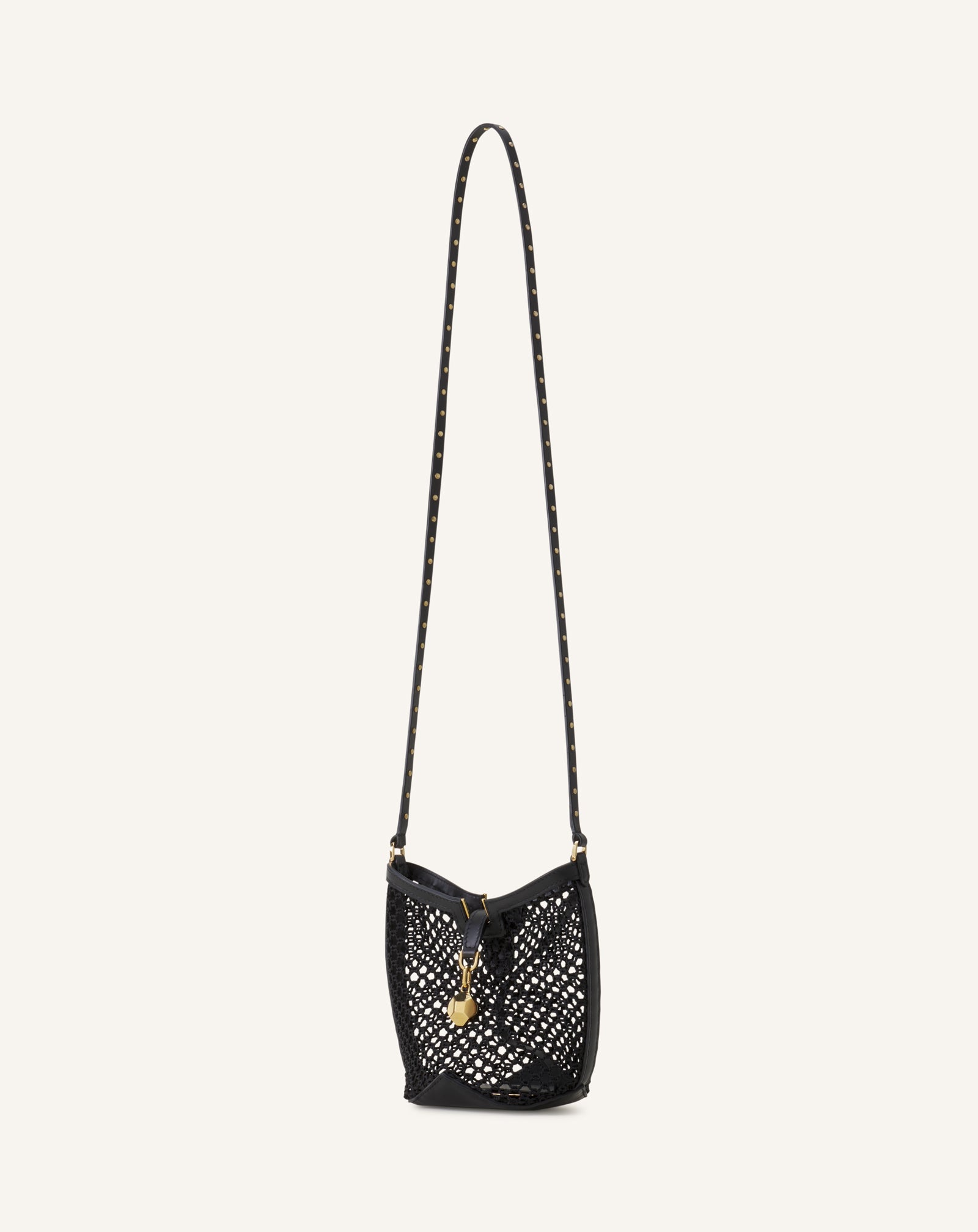 White Catch By Lanvin Nano Bucket Bag In Mesh | Lanvin