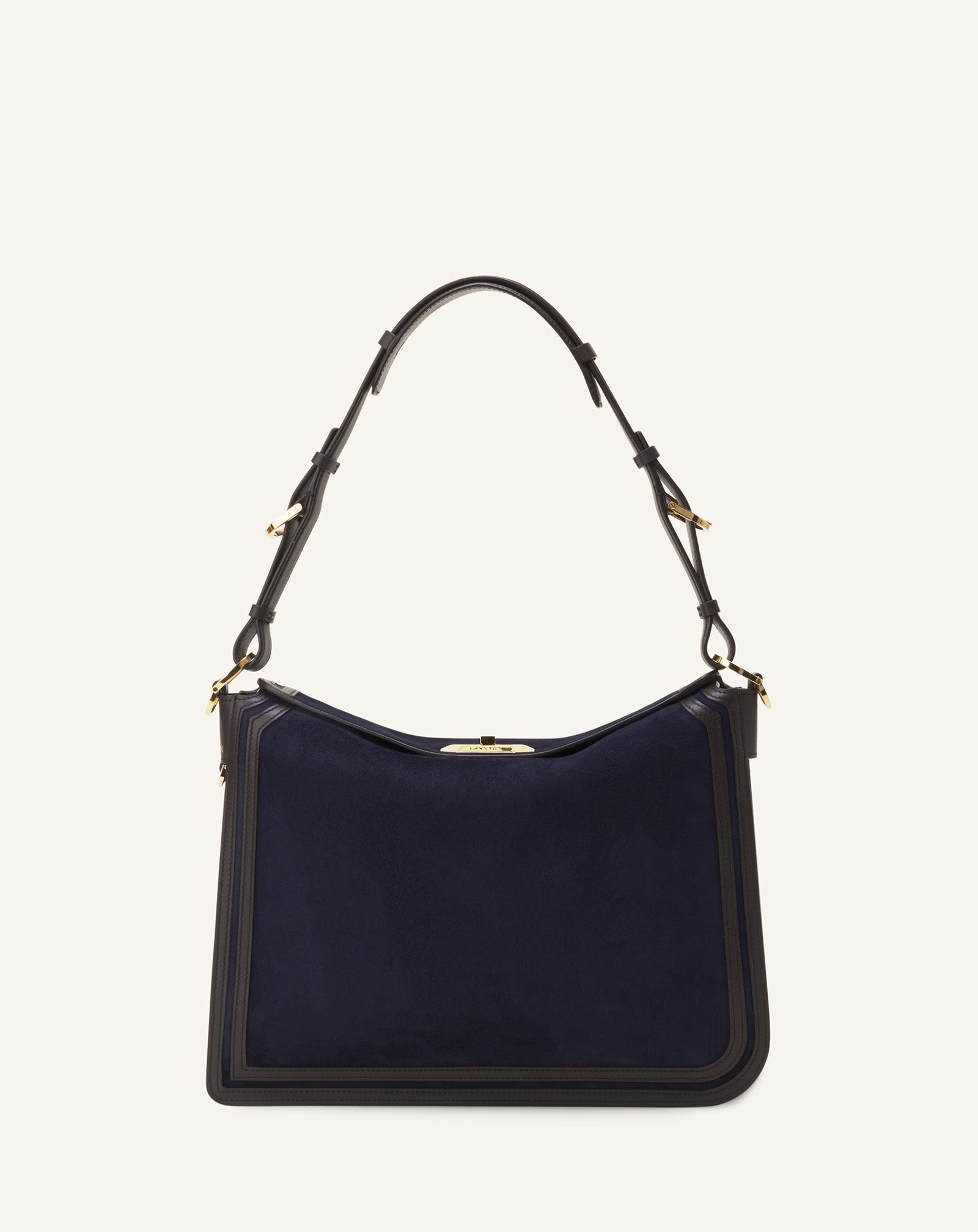 Brown Compagnon Asymmetrical Bag In Suede | Lanvin Brown Compagnon Asymmetrical Bag In Suede | Lanvin