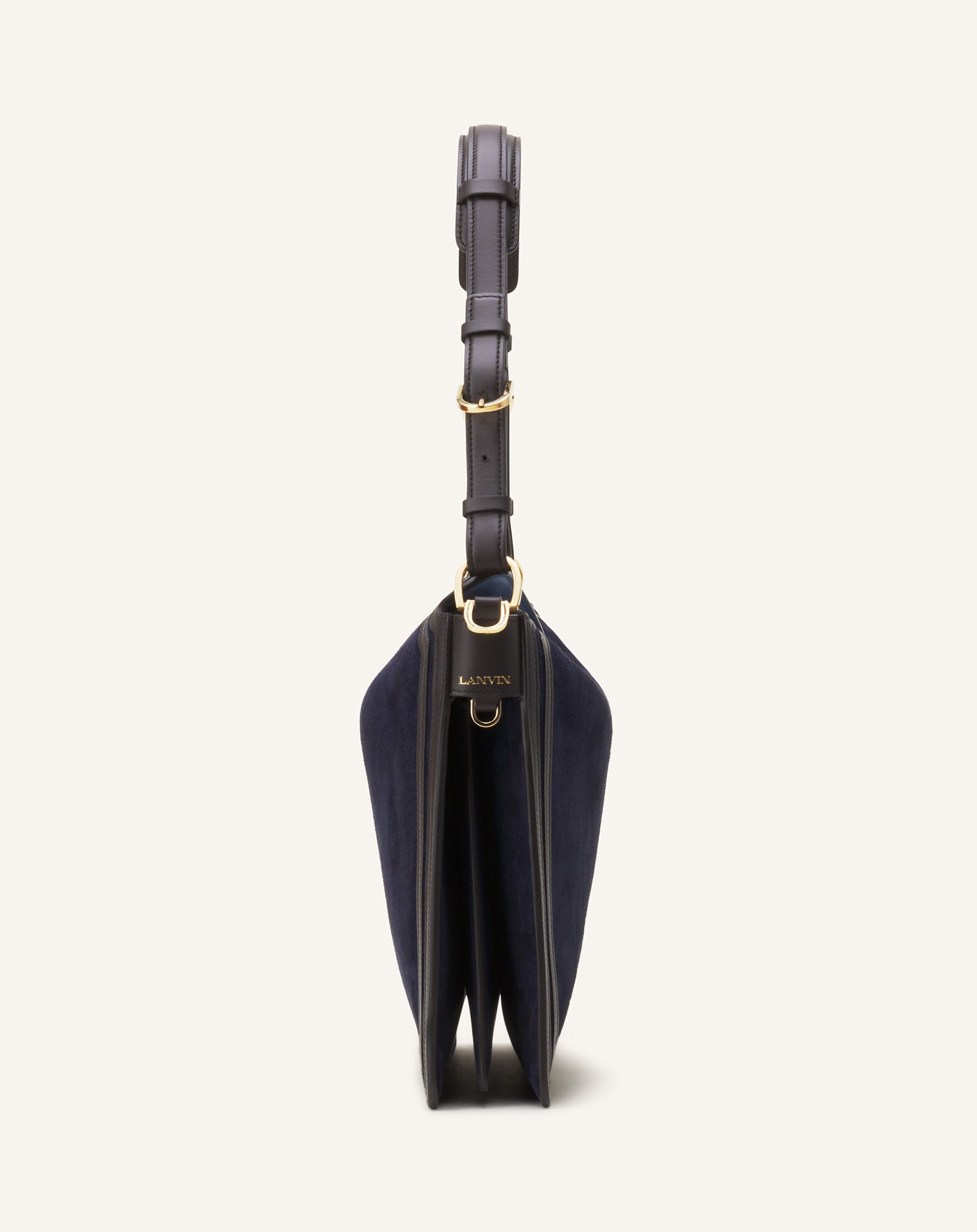 COMPAGNON ASYMMETRICAL BAG IN SUEDE