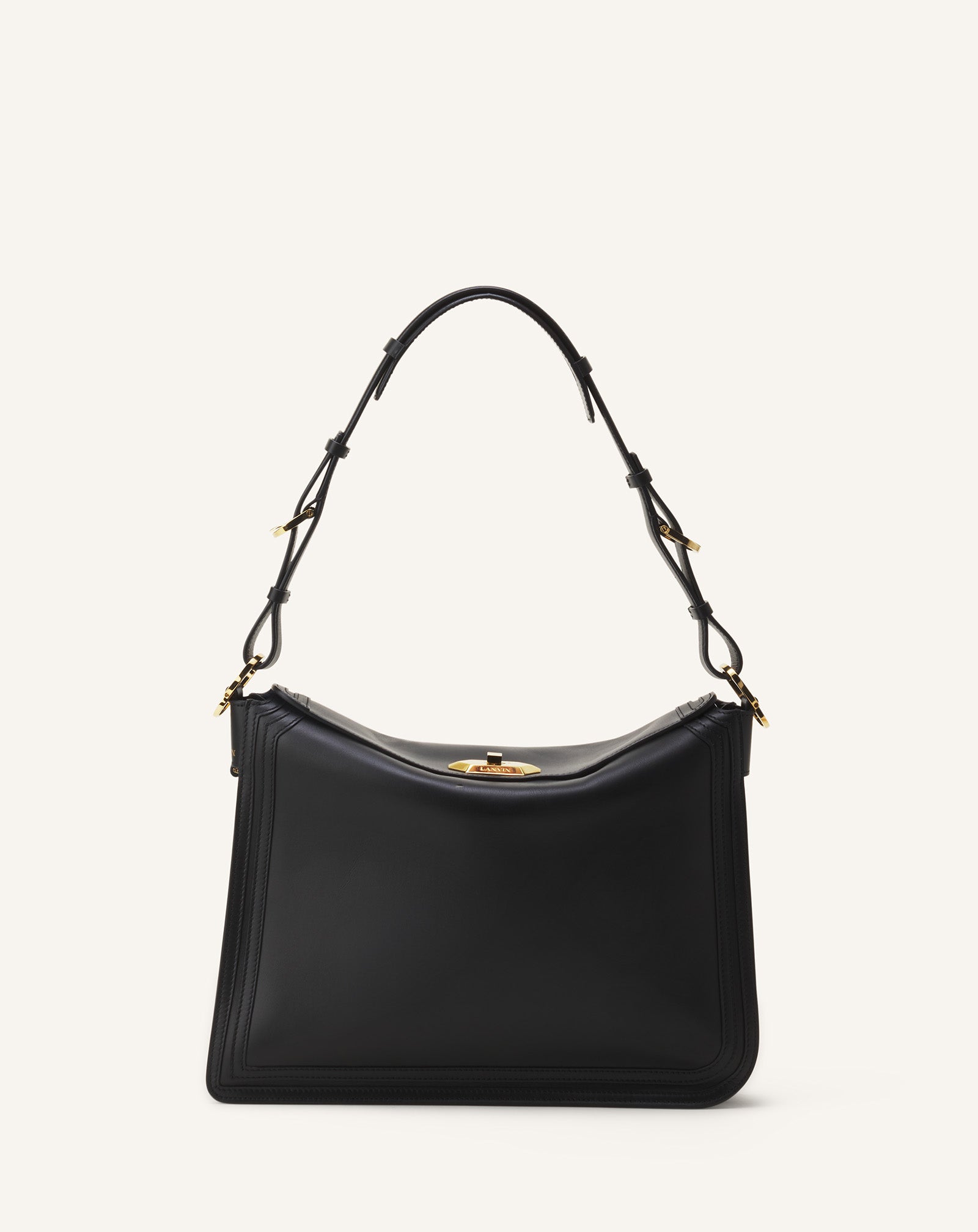 ASYMMETRICAL LEATHER COMPAGNON BAG
