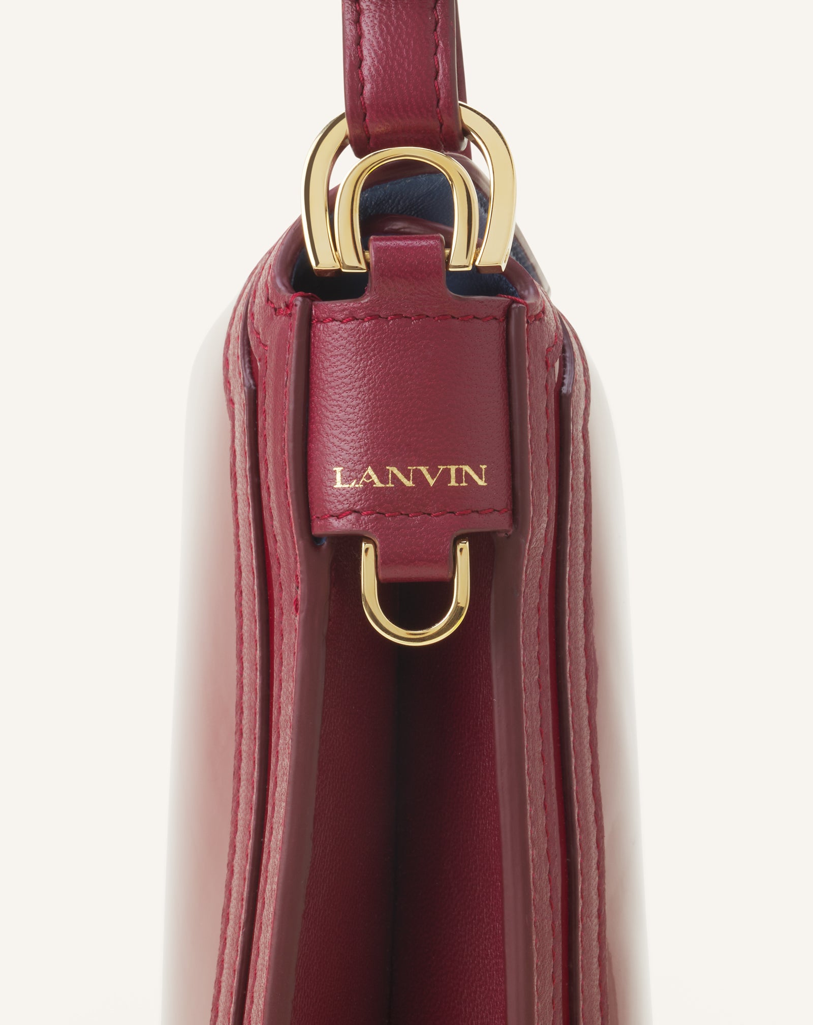 RED COMPAGNON 20 BAG IN PATENT LEATHER