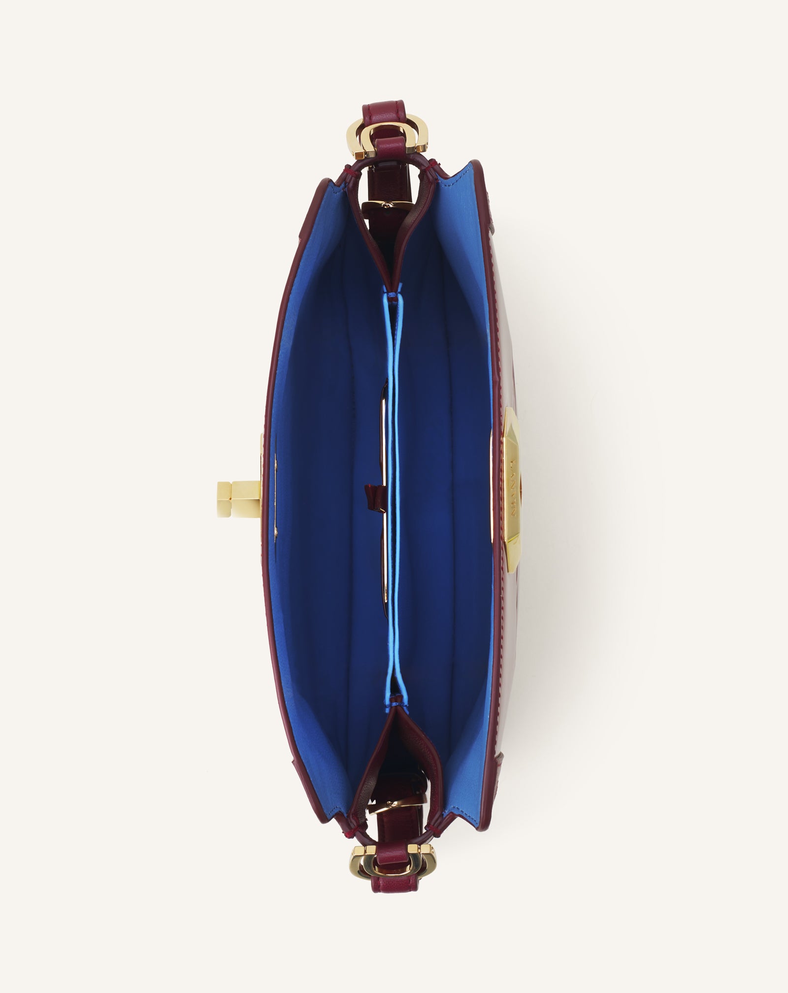 RED COMPAGNON 20 BAG IN PATENT LEATHER
