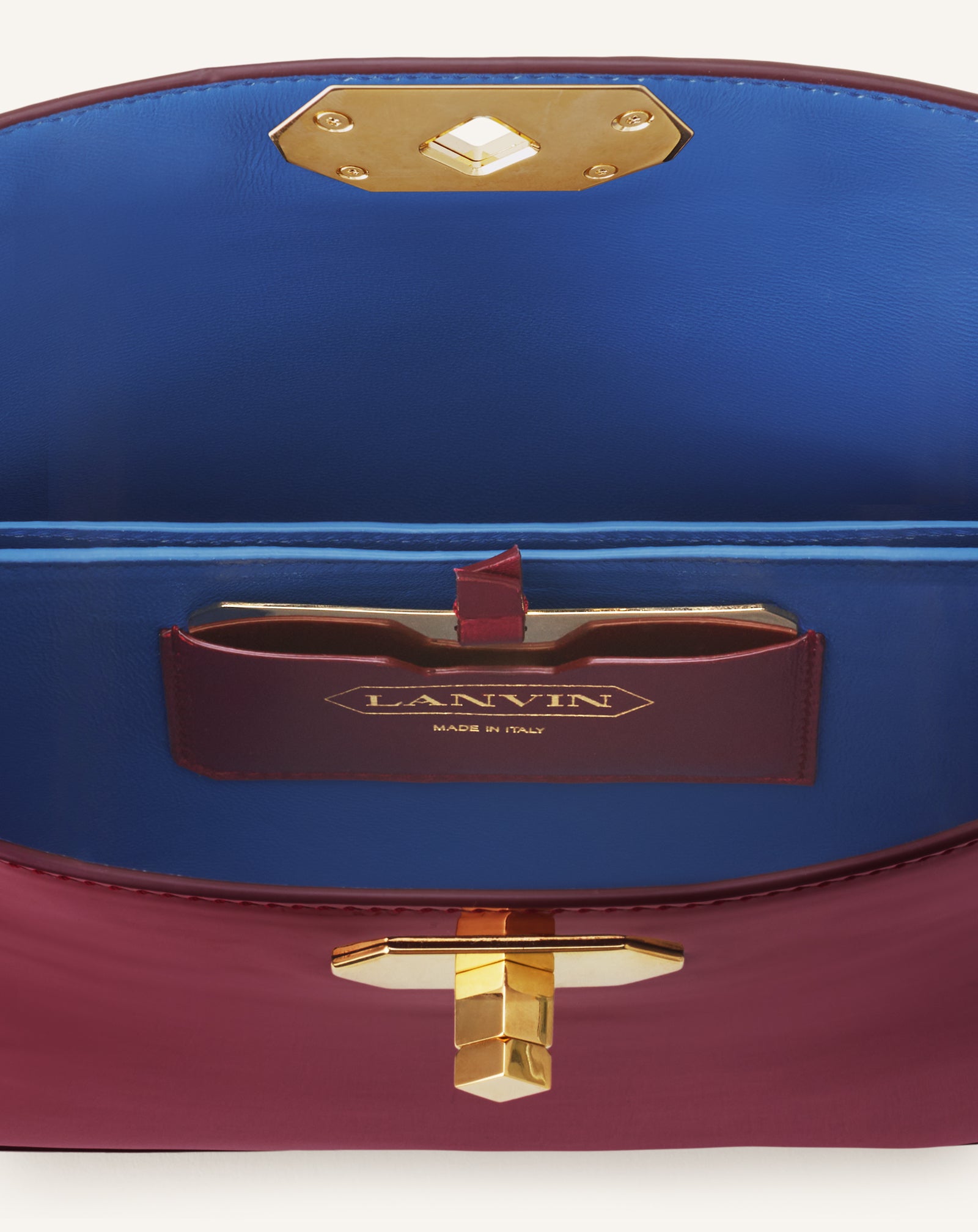 RED COMPAGNON 20 BAG IN PATENT LEATHER