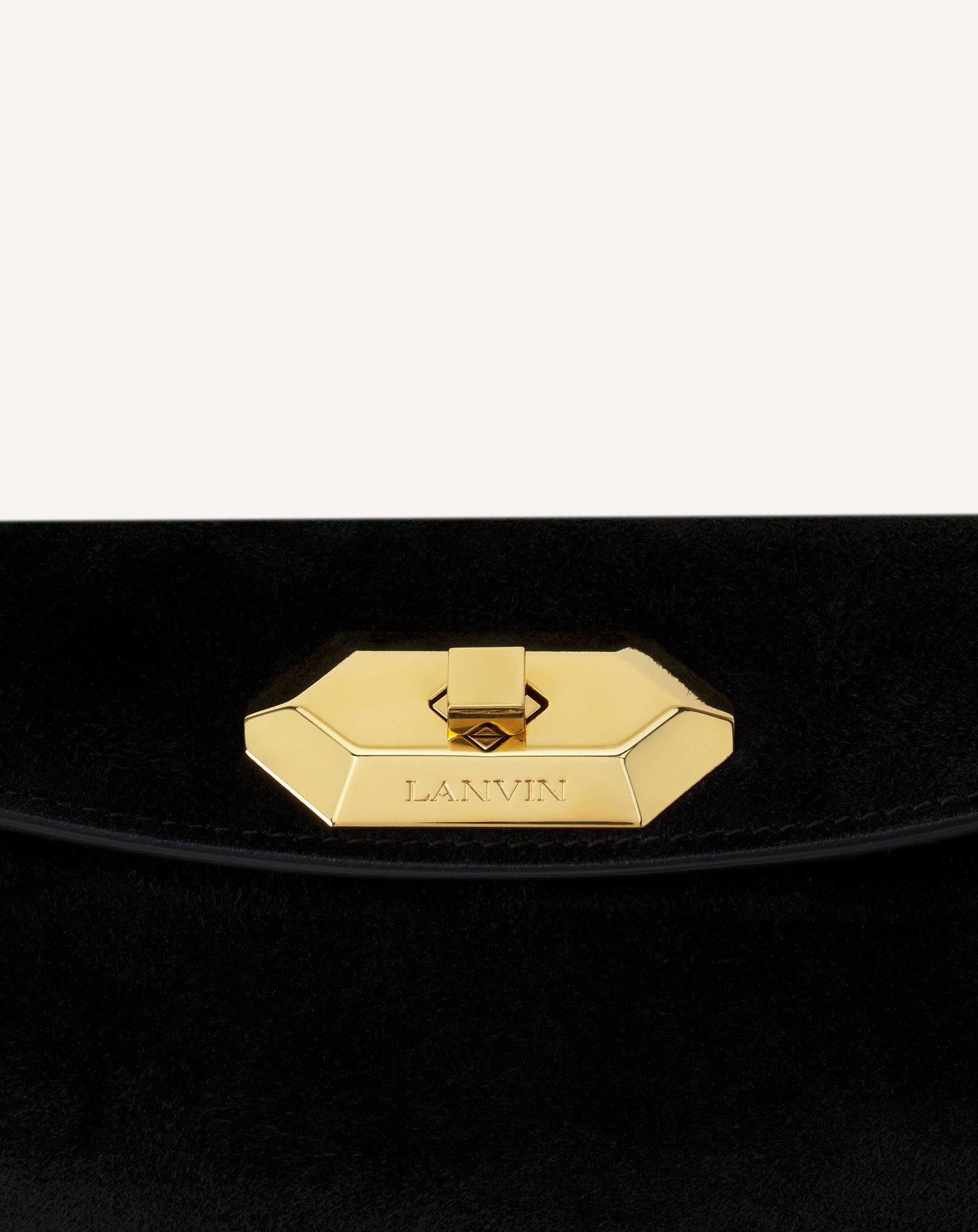 BLACK COMPAGNON SMALL ASYMMETRICAL BAG IN PYTHON FINISHING