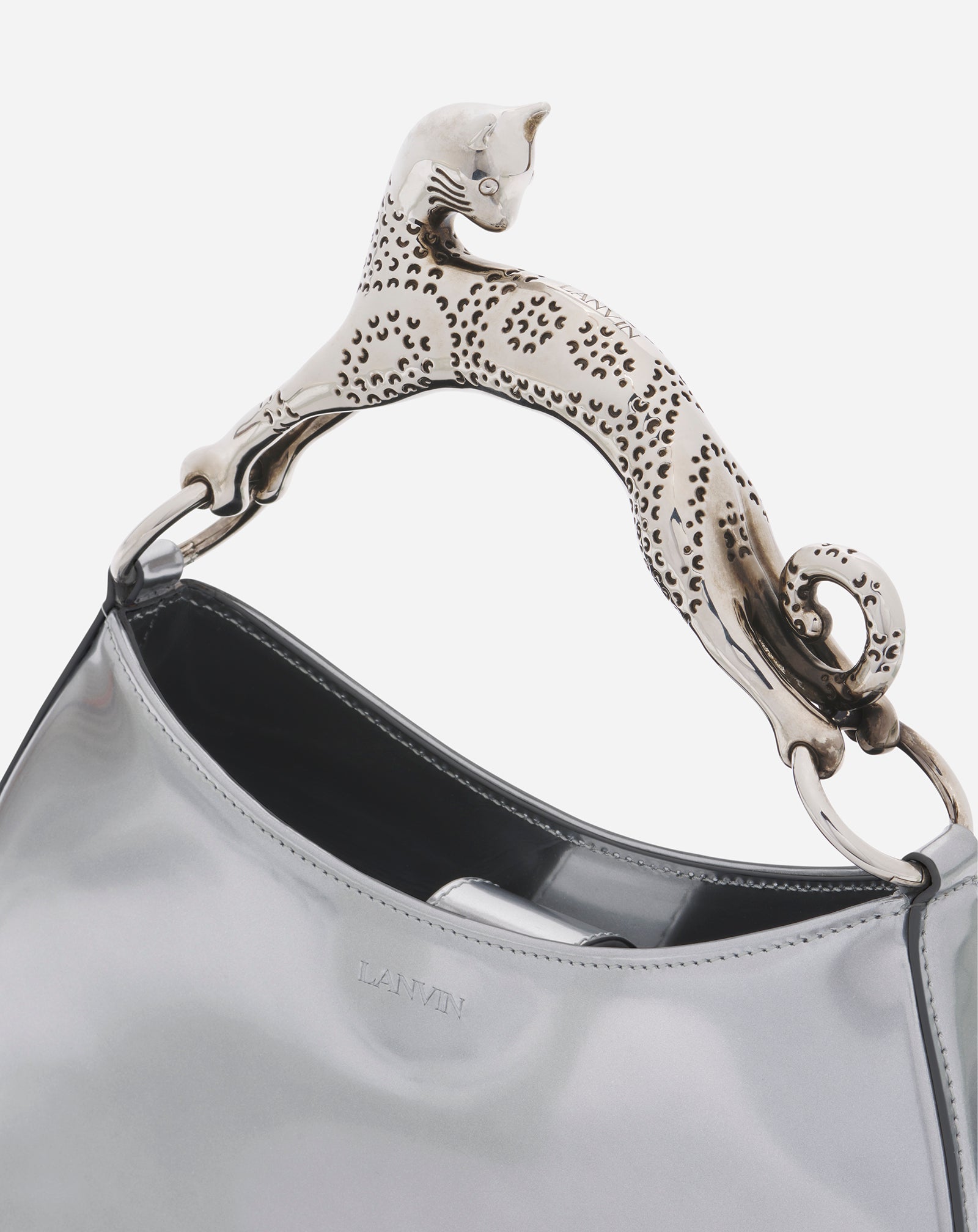 HOBO CAT METALLIC LEATHER BAG
