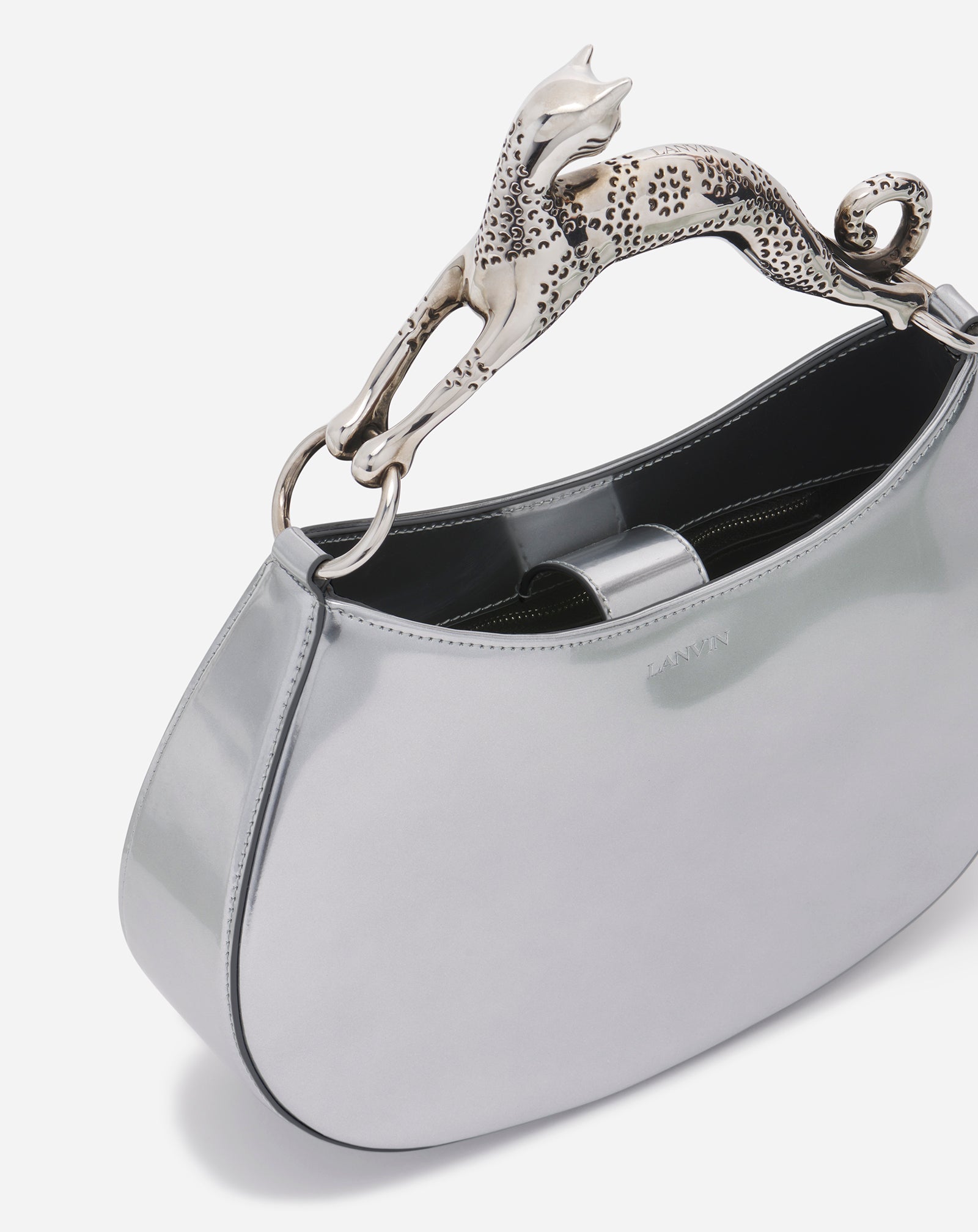 HOBO CAT METALLIC LEATHER BAG