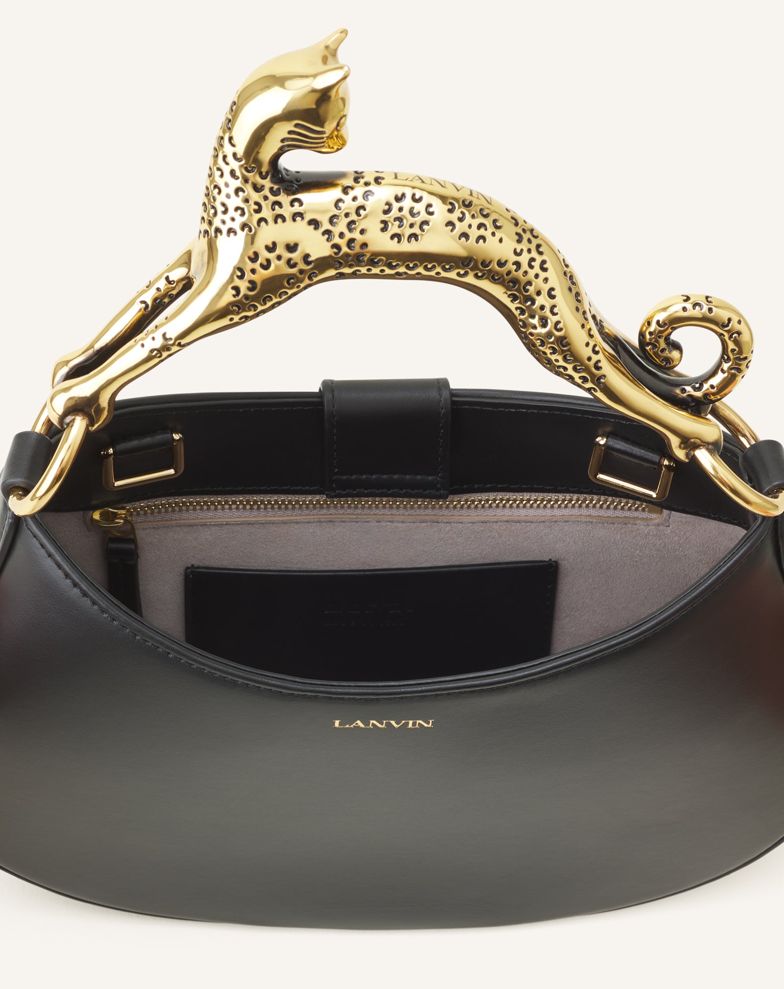 Hobo Cat Leather Bag | Lanvin