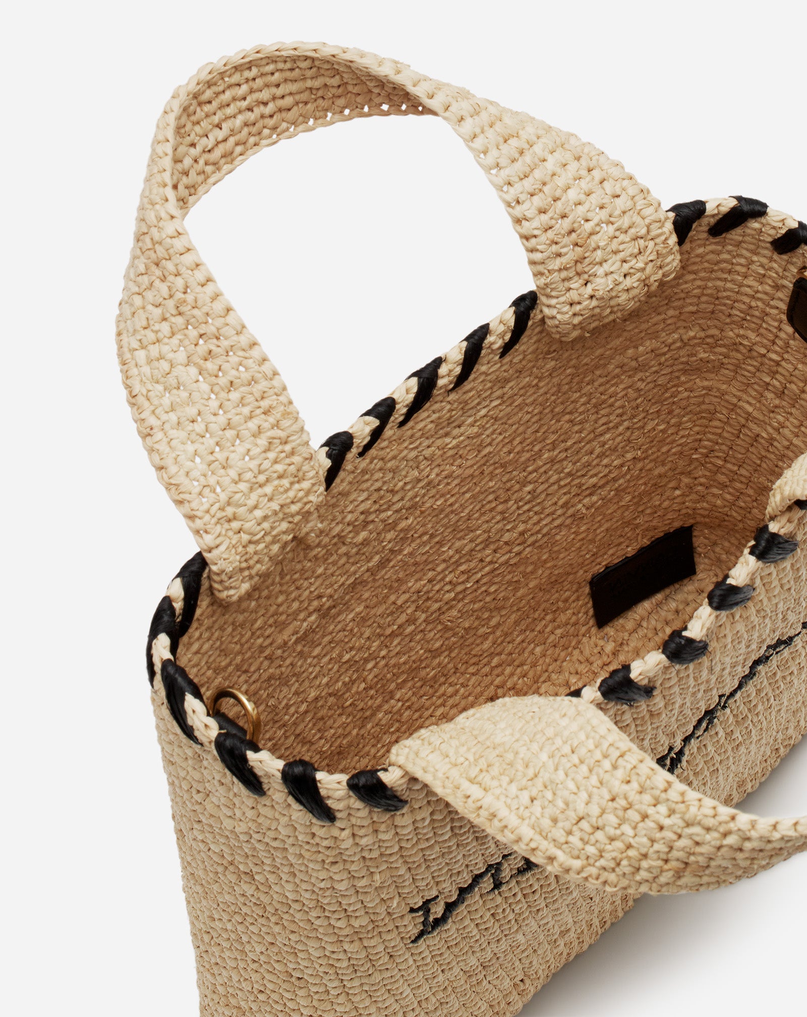 LANVIN NANO RAFFIA TOTE BAG
