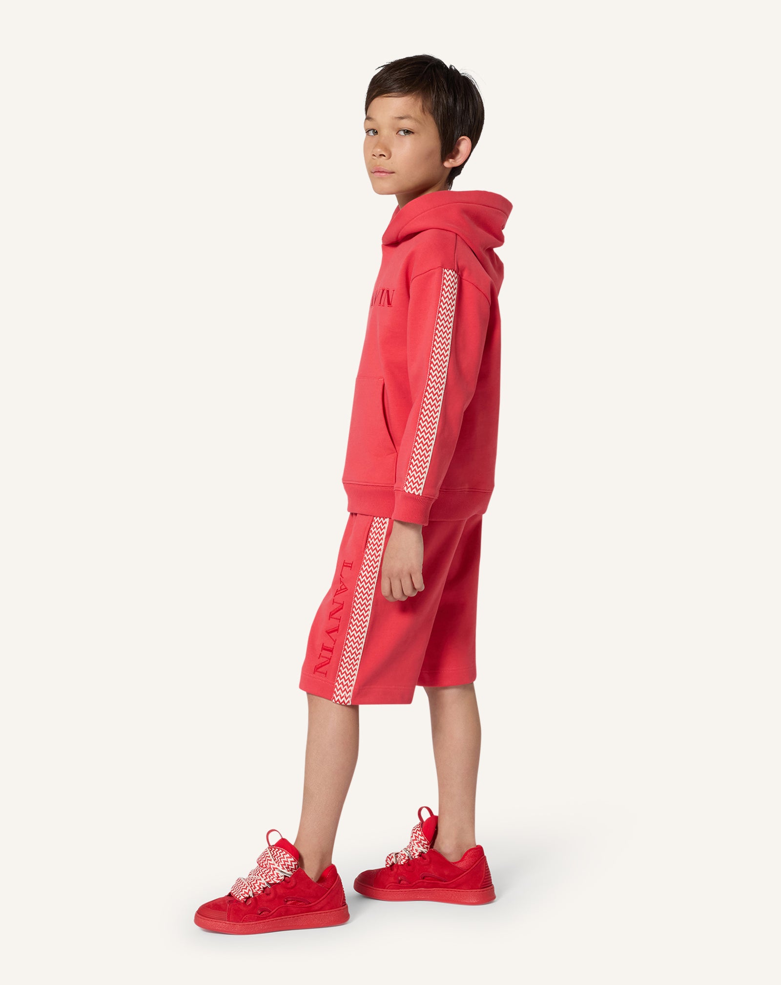 Red Fleece Bermuda Shorts | Lanvin