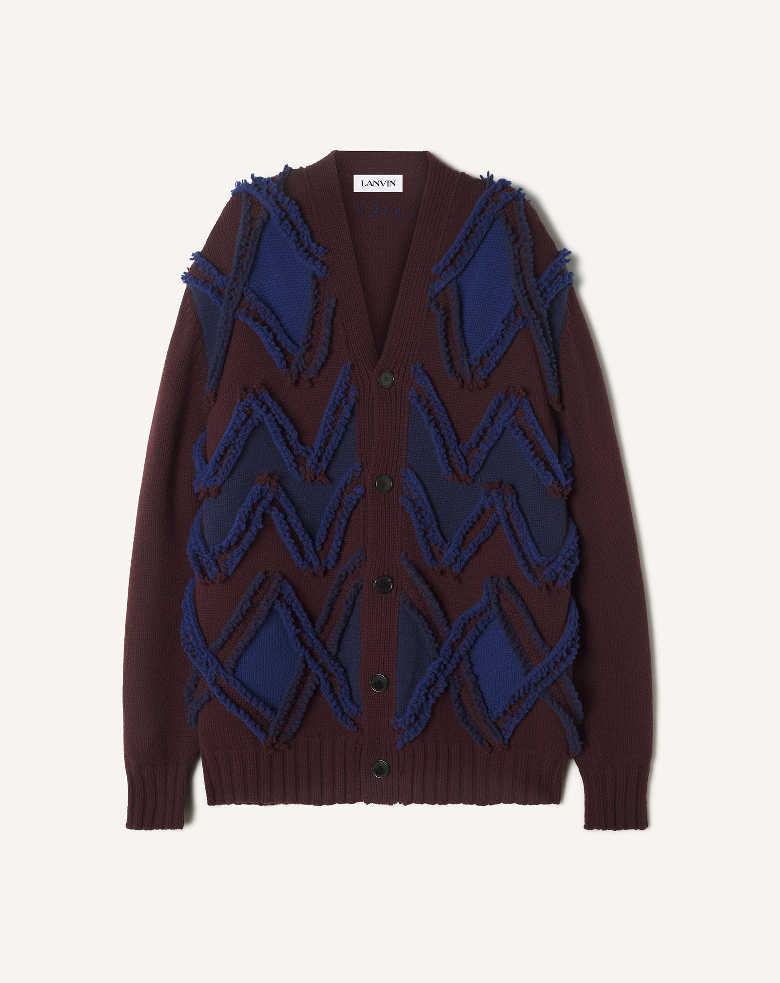 OVERSIZED JACQUARD CARDIGAN