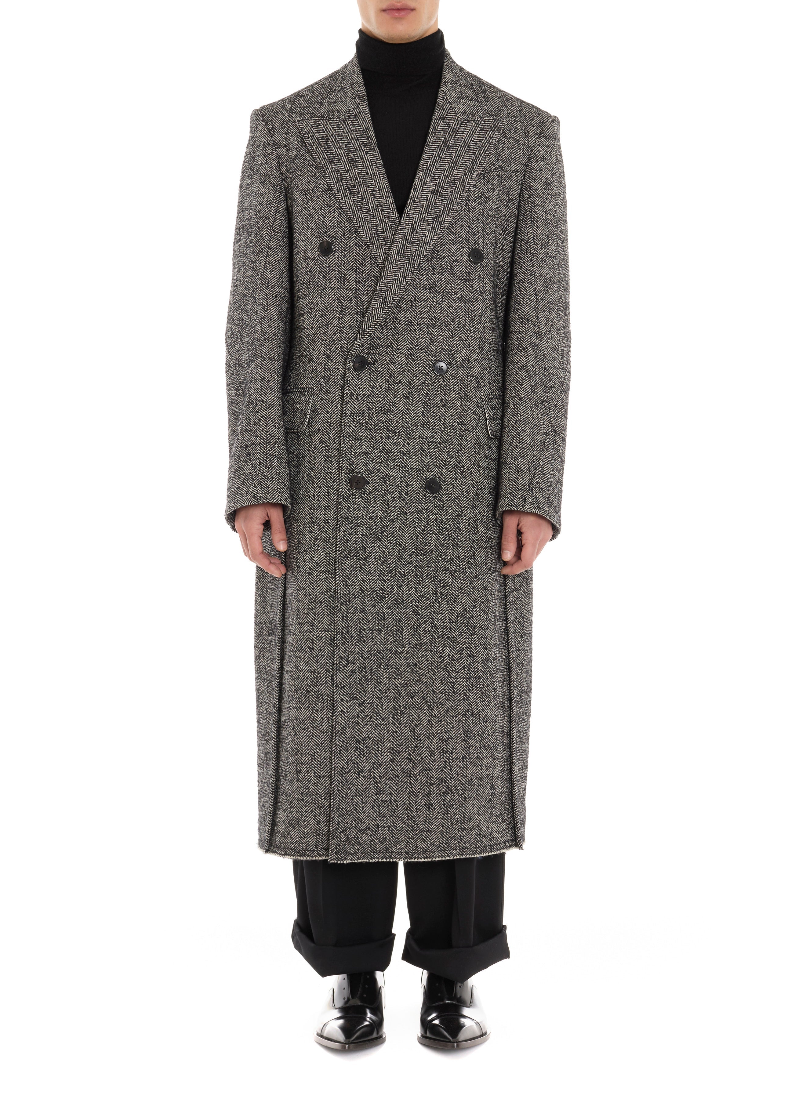 DOUBLE-BREASTED TAILORED COAT
