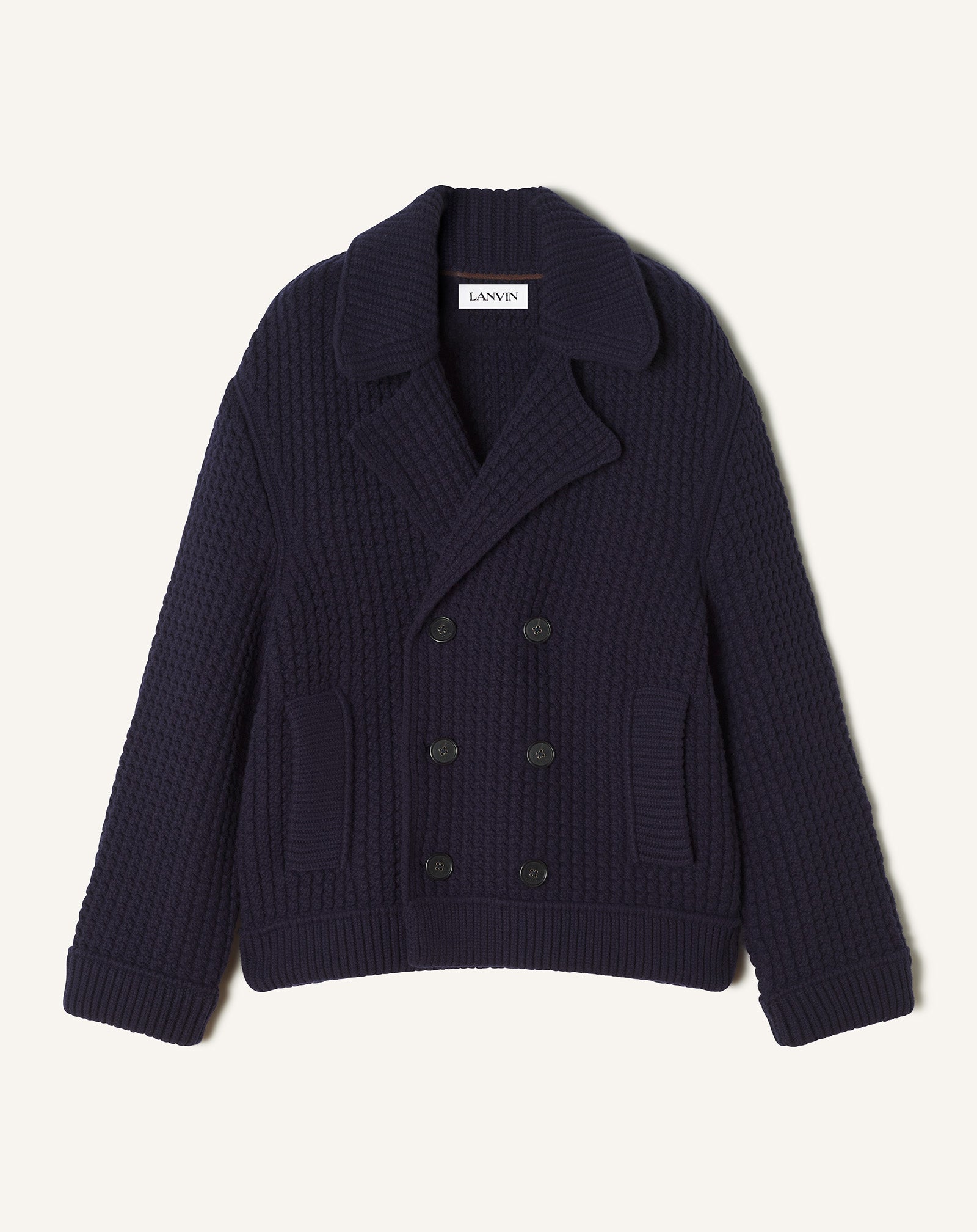 RELAXED-FIT WOOL PEACOAT