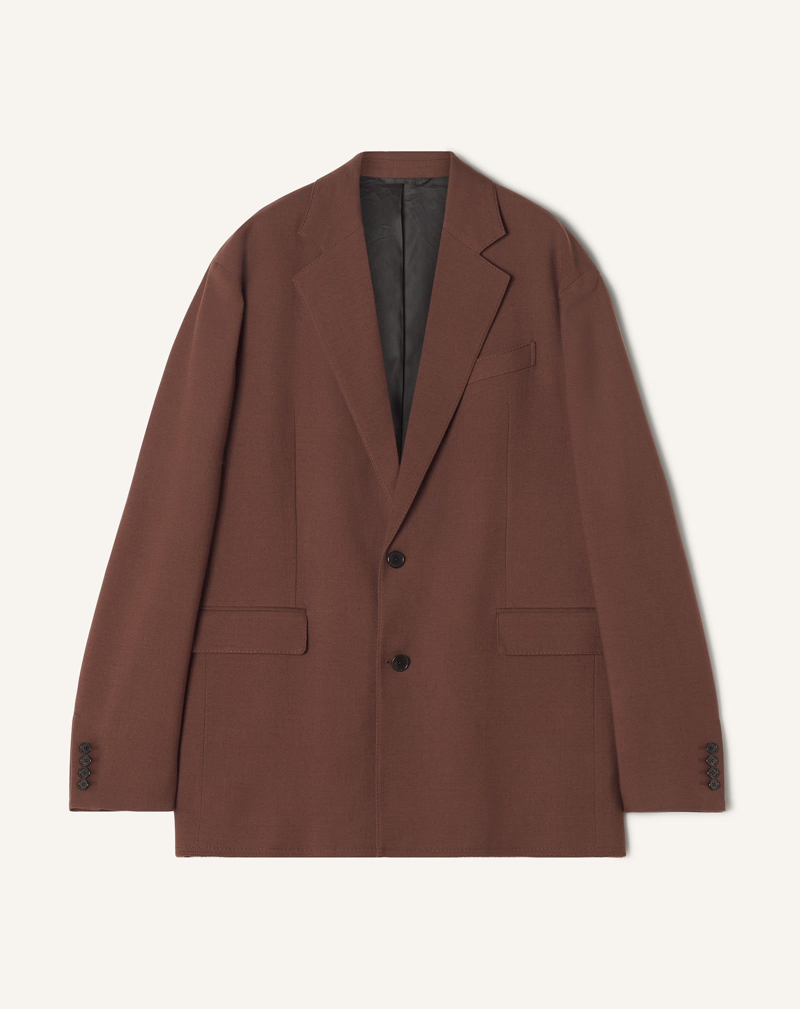 DROP SHOULDER SINGLE-BREASTED JACKET