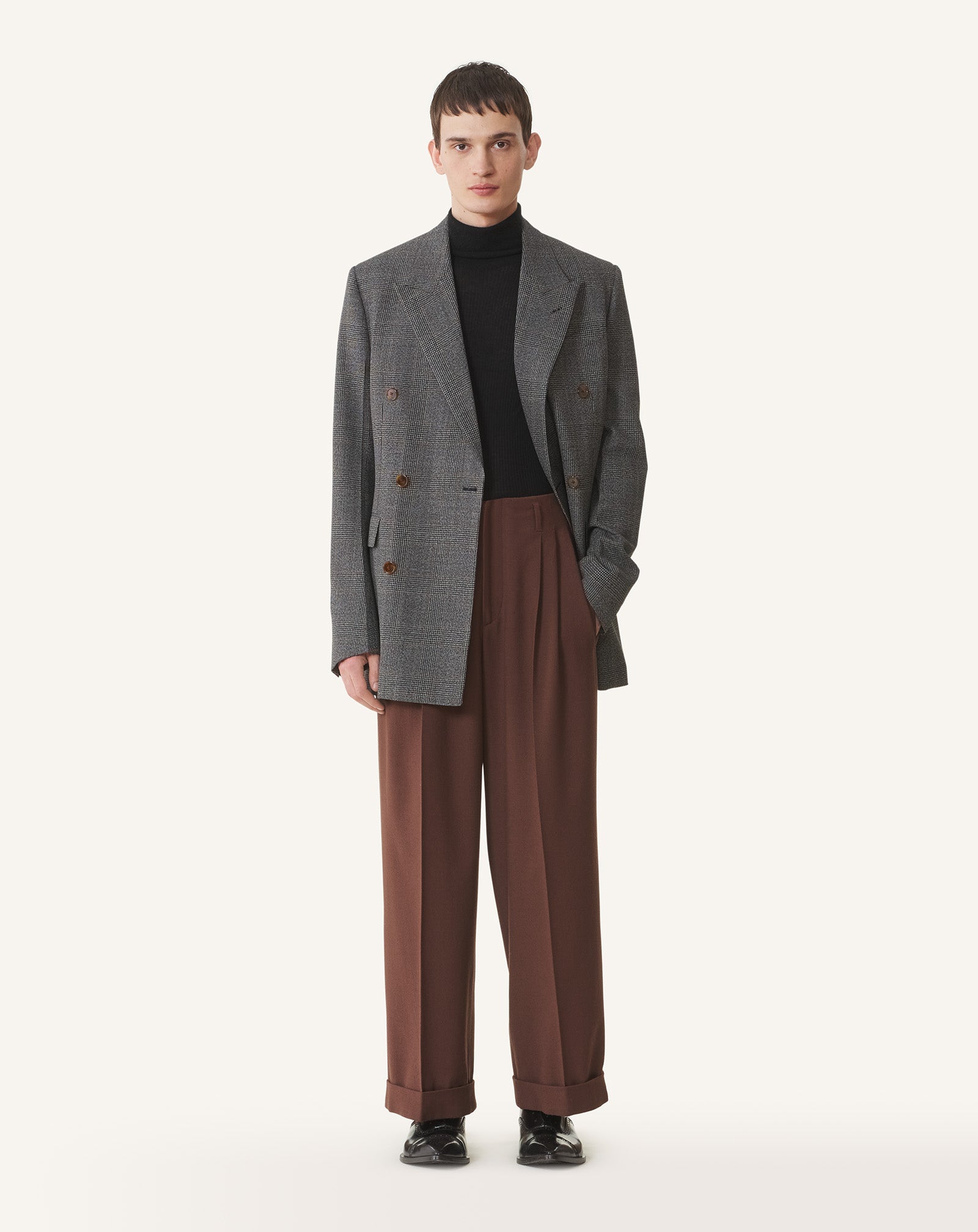 FITTED DOUBLE-BREASTED JACKET