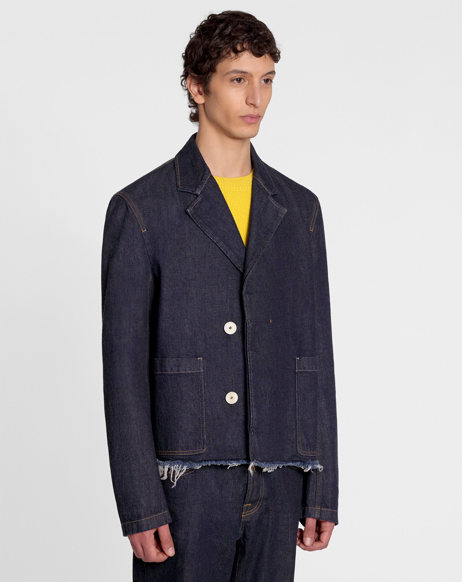 RELAXED DENIM JACKET NAVY BLUE | Lanvin – LANVIN